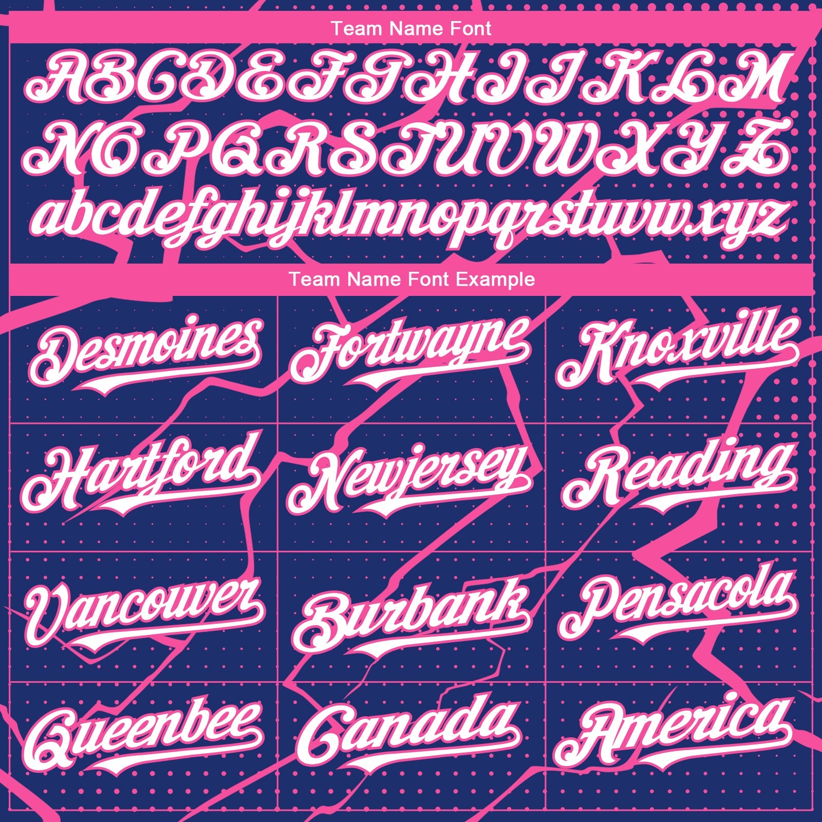 Custom Royal White-Pink Lightning Polka Dot Authentic Baseball Jersey view 4