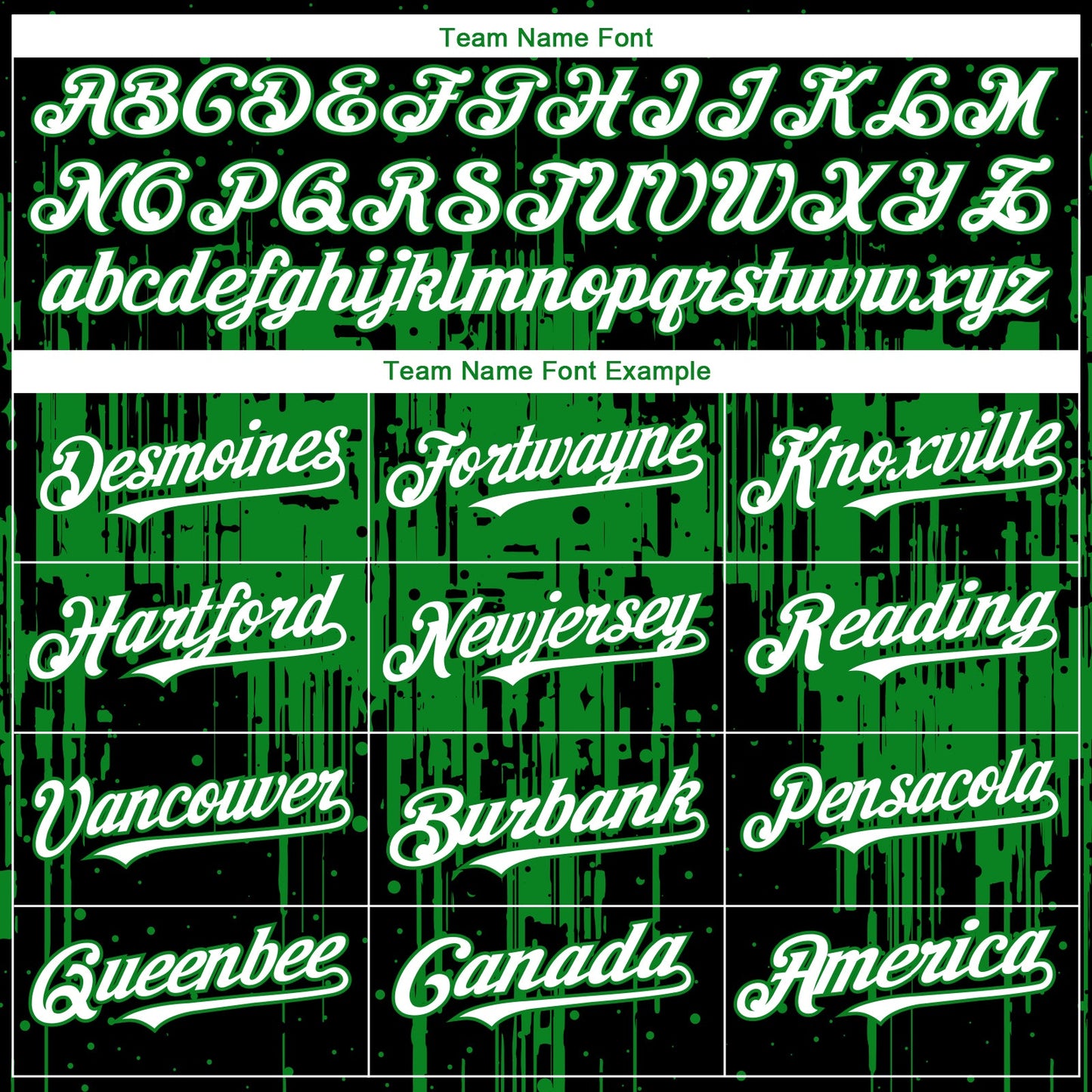 Custom Black White-Grass Green Dripping Splatter Paint Authentic Baseball Jersey view 4