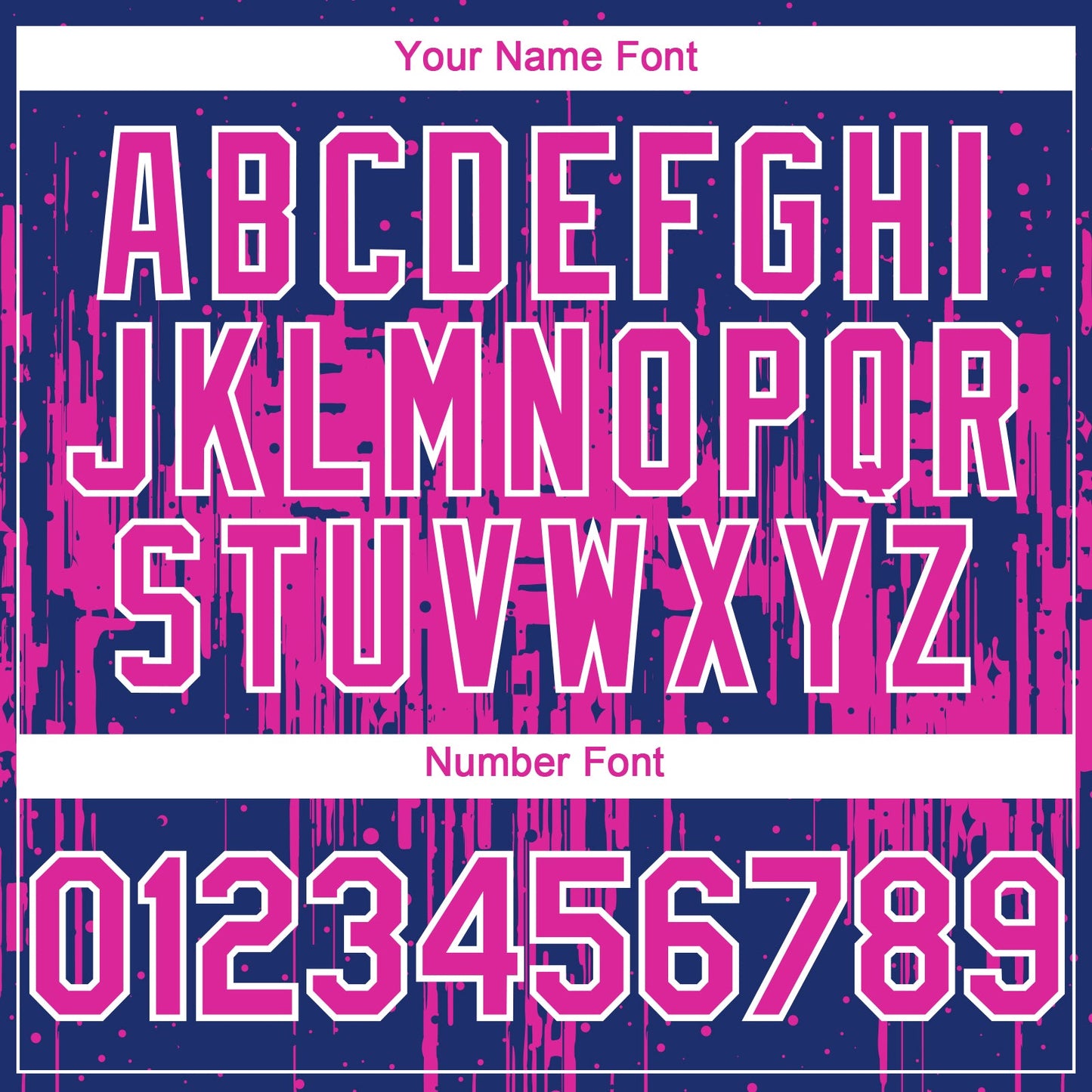 Custom Royal Deep Pink-White Dripping Splatter Paint Authentic Baseball Jersey view 5