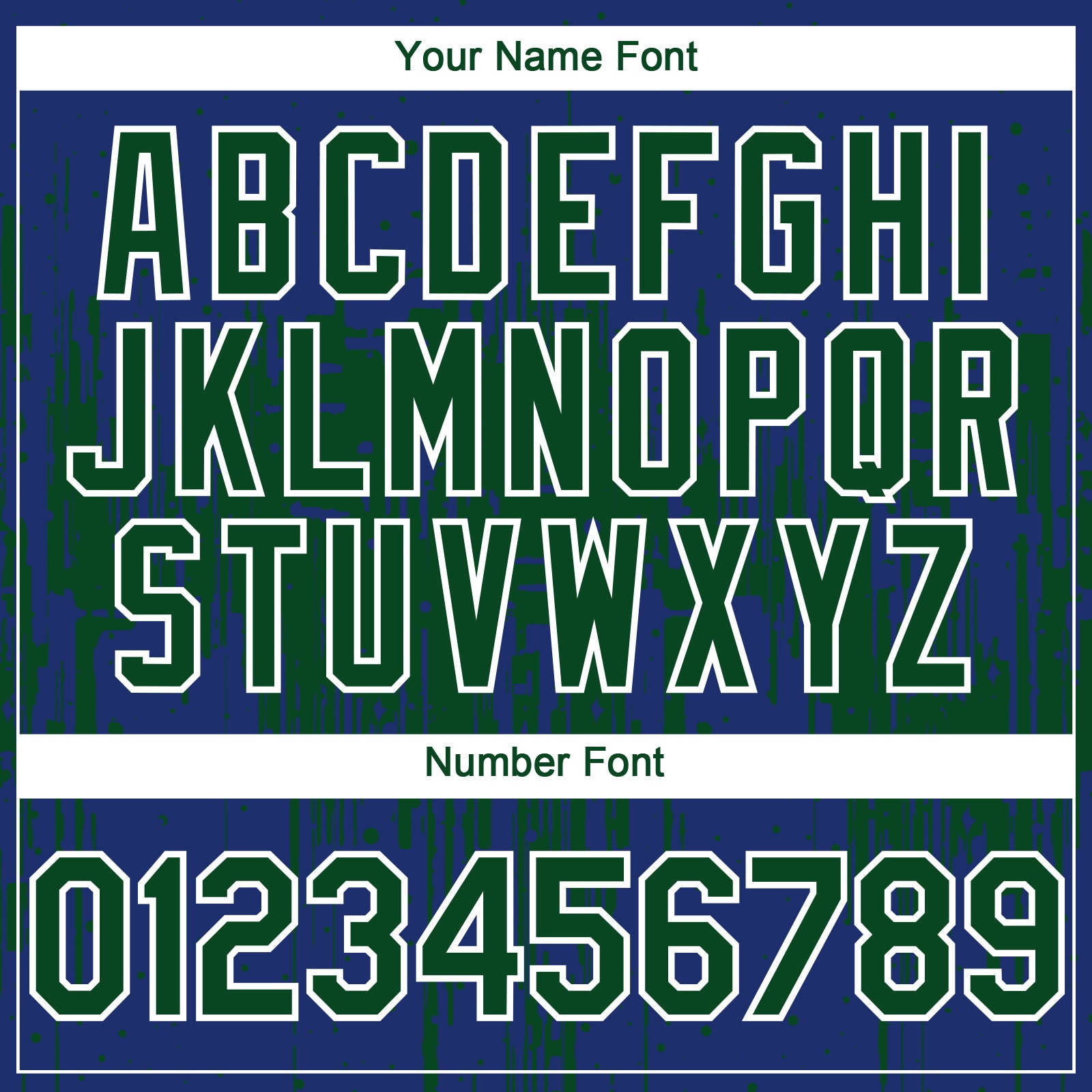 Custom Royal Green-White Dripping Splatter Paint Authentic Baseball Jersey view 5