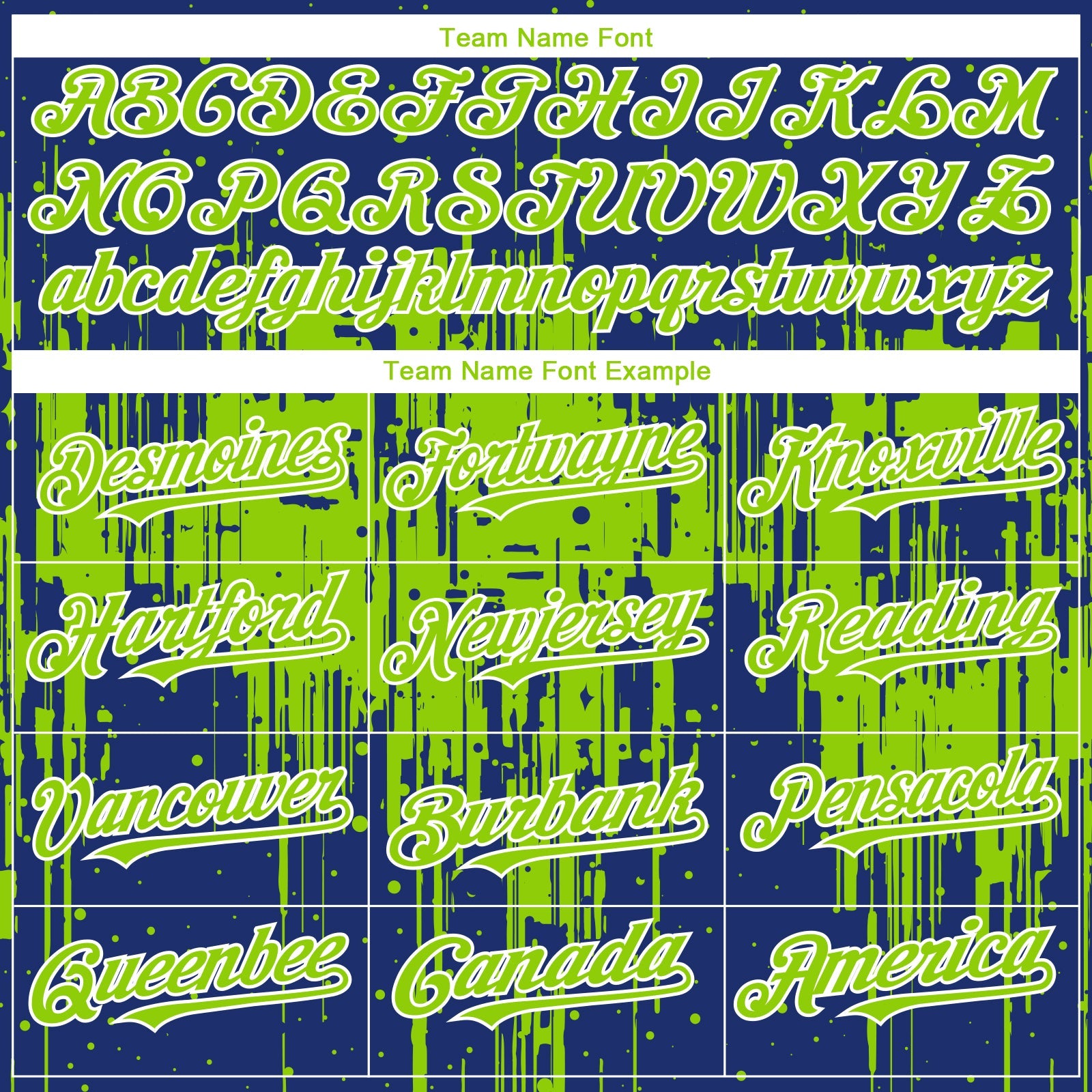 Custom Royal Neon Green-White Dripping Splatter Paint Authentic Baseball Jersey view 4