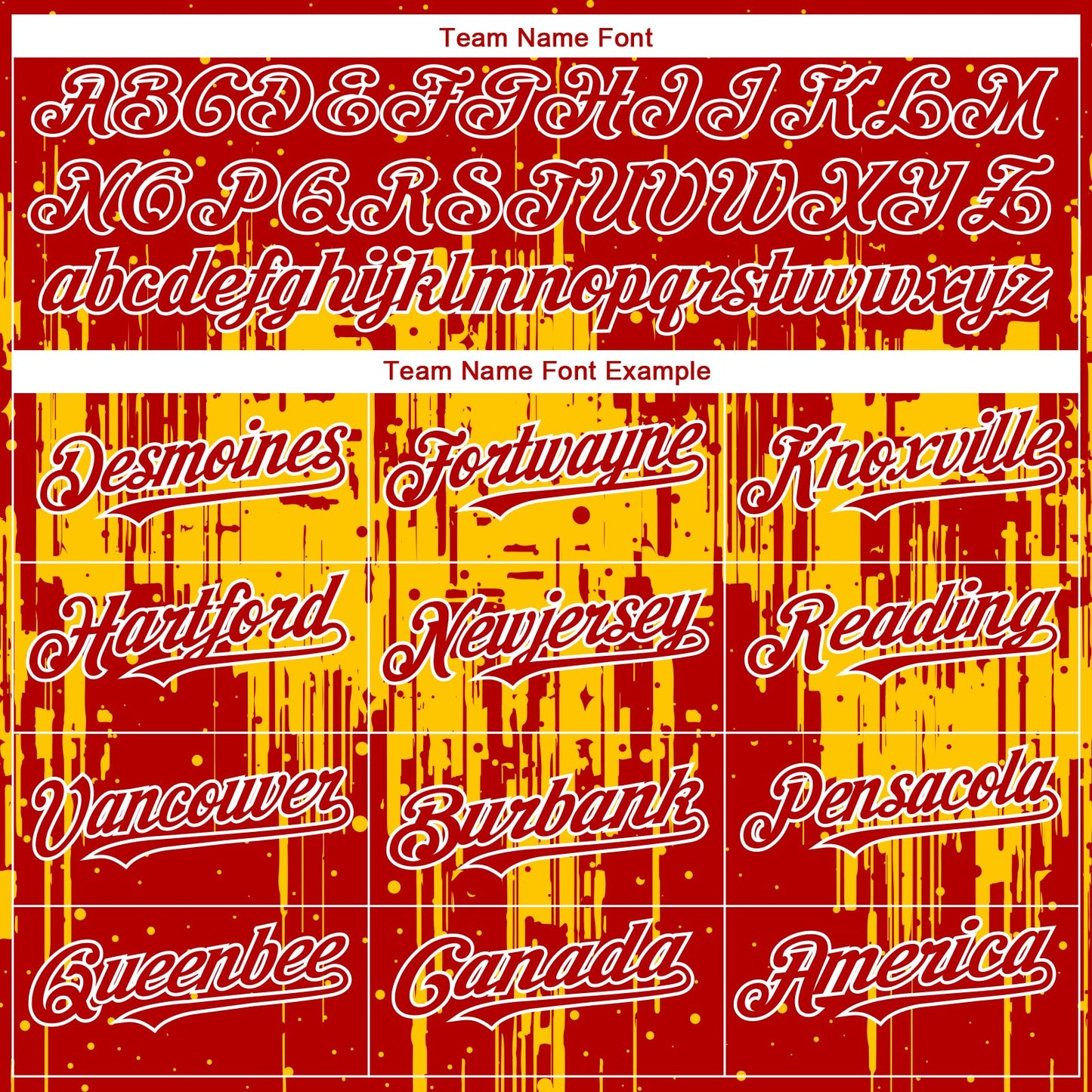 Custom Red White-Yellow Dripping Splatter Paint Authentic Baseball Jersey view 4