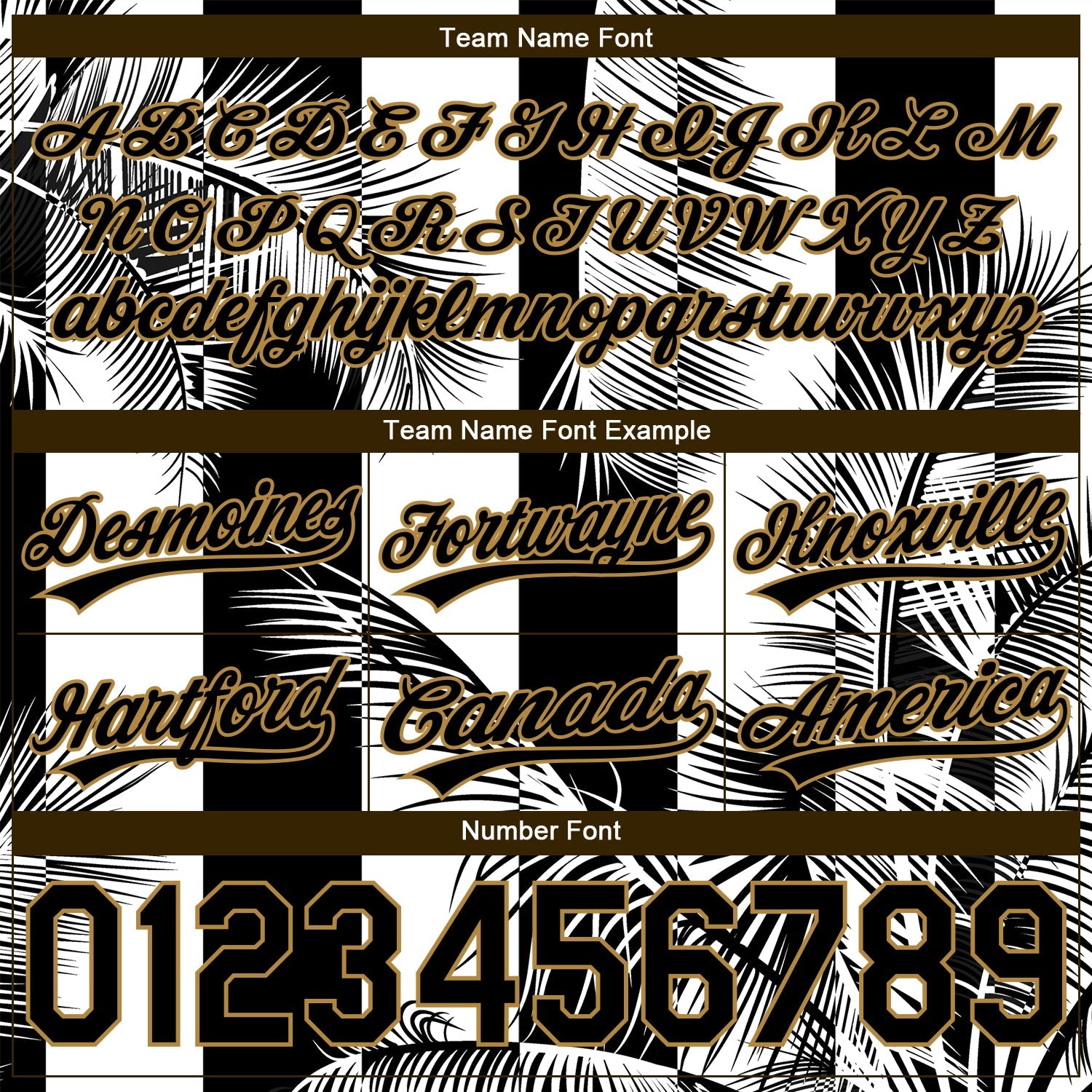 Custom White Black-Old Gold 3D Pattern Hawaii Palm Trees Authentic Basketball Shorts view 3