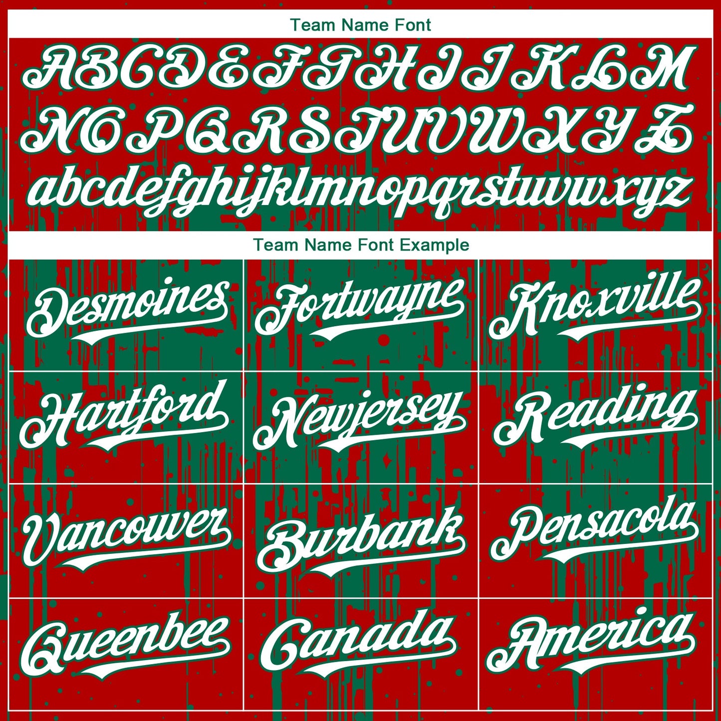 Custom Red White-Kelly Green Dripping Splatter Paint Authentic Baseball Jersey view 4