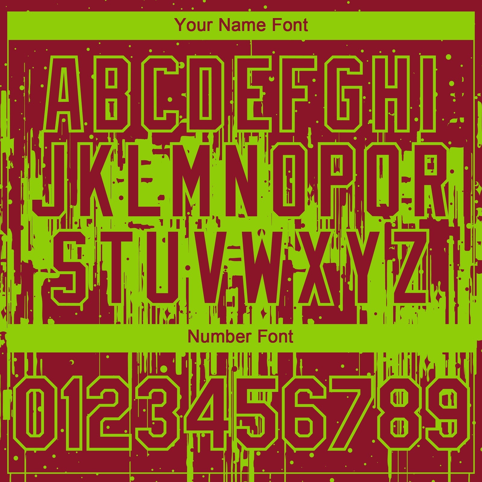 Custom Crimson Neon Green Dripping Splatter Paint Authentic Baseball Jersey view 5