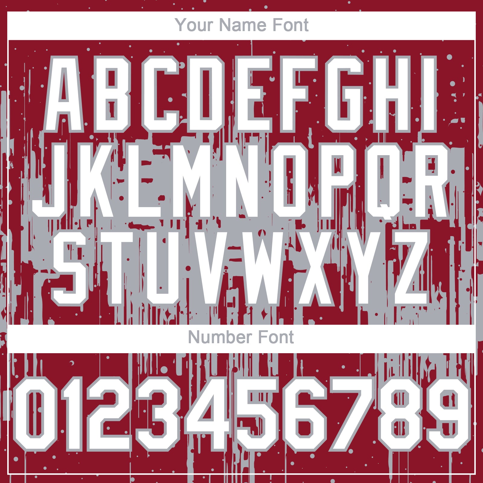 Custom Crimson White-Gray Dripping Splatter Paint Authentic Baseball Jersey view 5