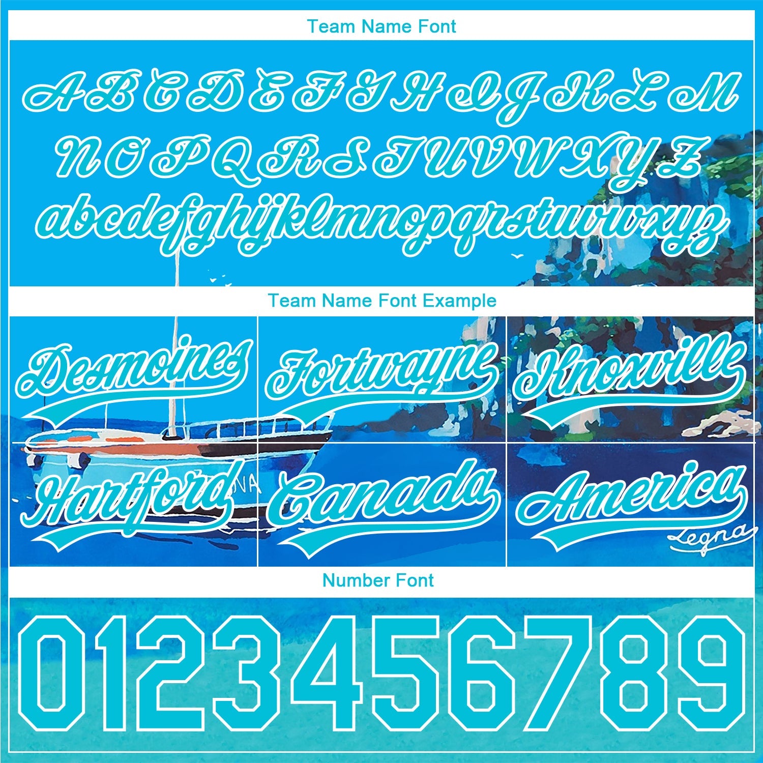 Custom Light Blue Lakes Blue-White 3D Pattern Hawaii Beach Island And Ship Authentic Basketball Shorts view 3