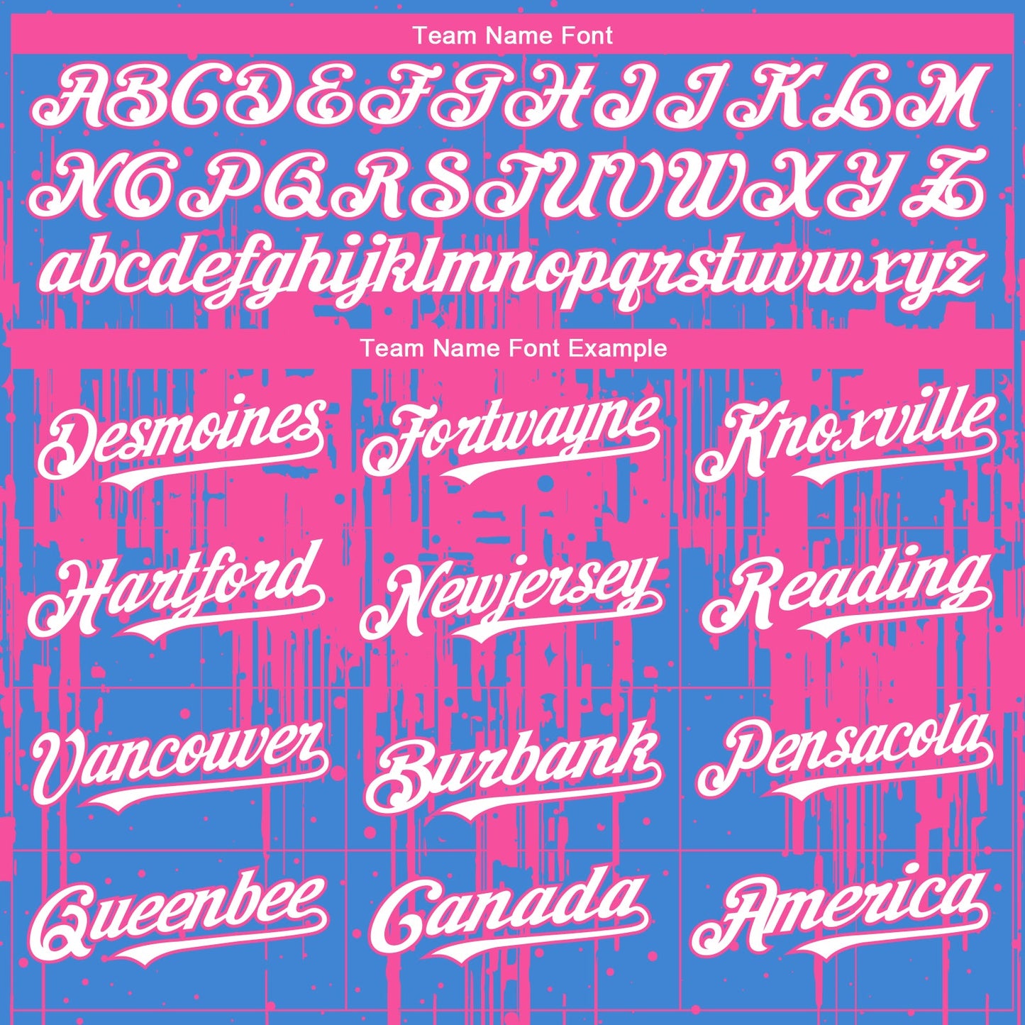 Custom Powder Blue White-Pink Dripping Splatter Paint Authentic Baseball Jersey view 4