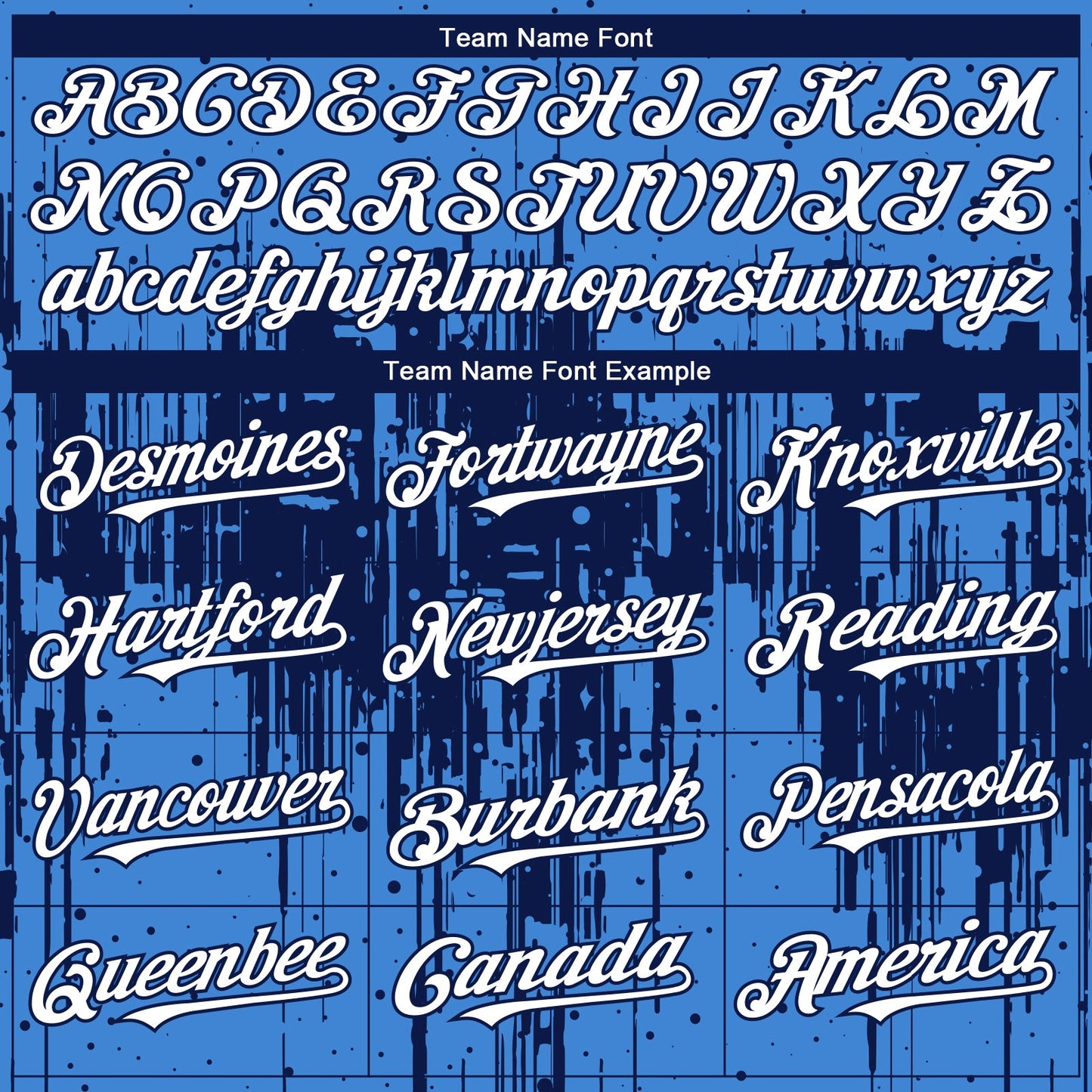 Custom Powder Blue White-Navy Dripping Splatter Paint Authentic Baseball Jersey view 4
