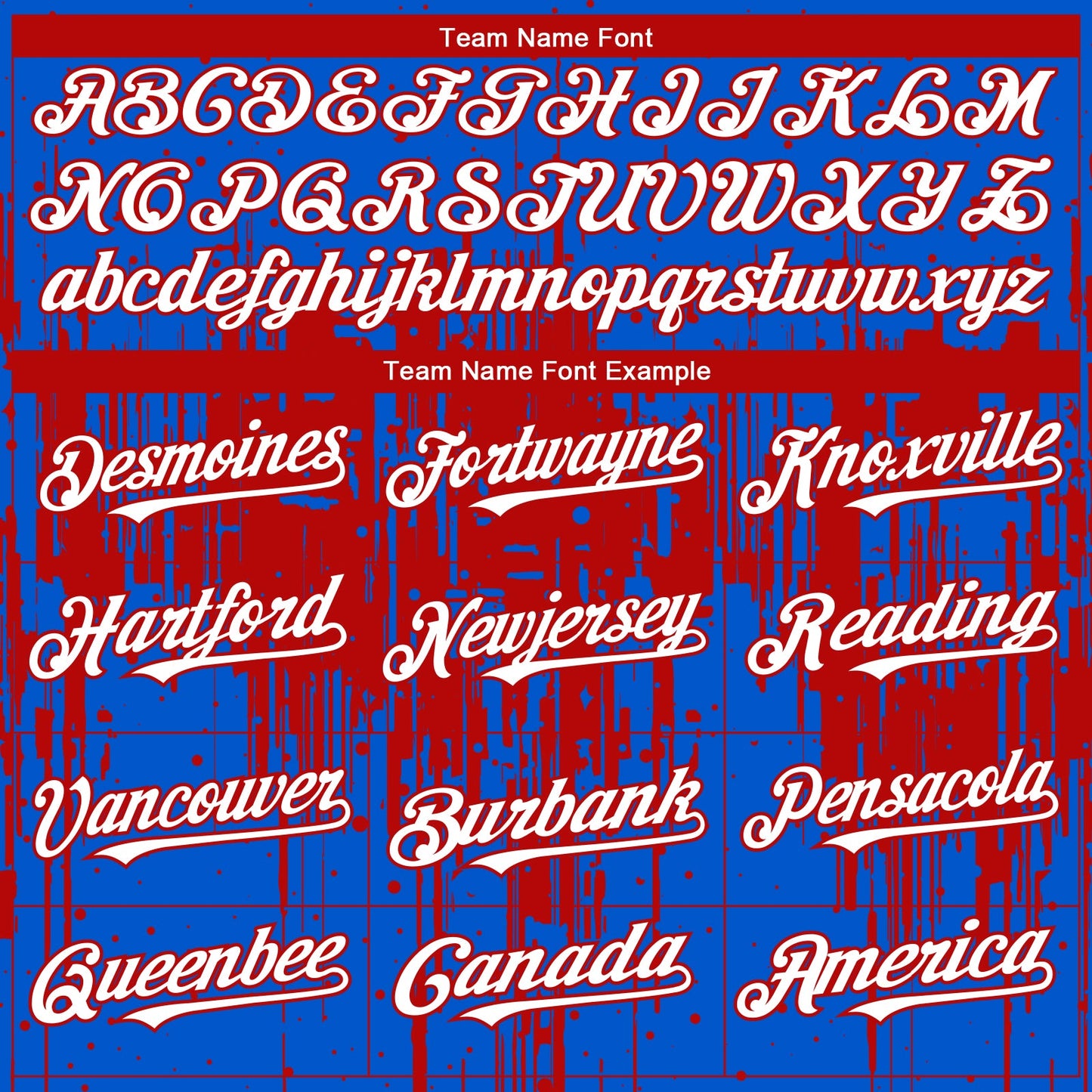 Custom Thunder Blue White-Red Dripping Splatter Paint Authentic Baseball Jersey view 4