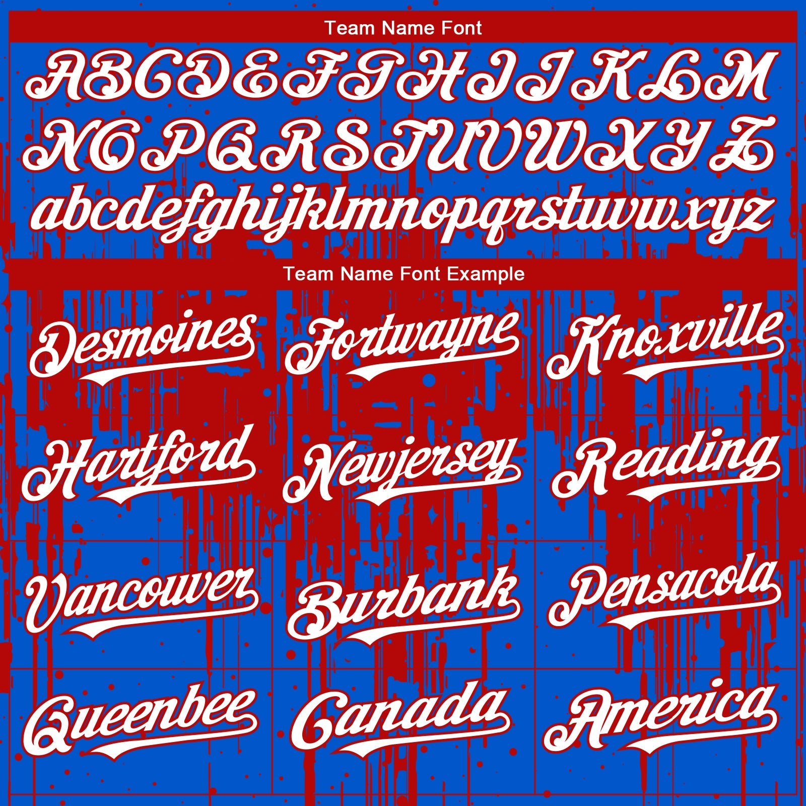 Custom Thunder Blue White-Red Dripping Splatter Paint Authentic Baseball Jersey view 4