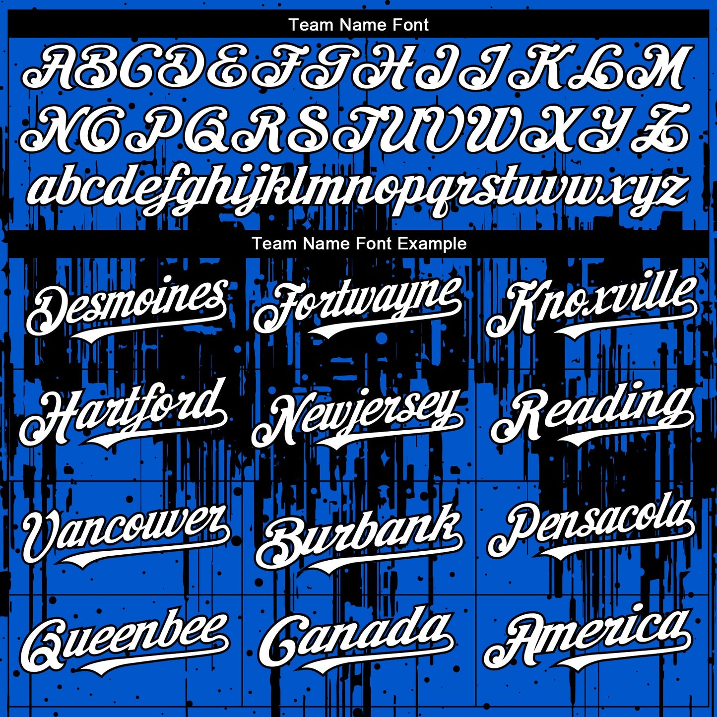 Custom Thunder Blue White-Black Dripping Splatter Paint Authentic Baseball Jersey view 4