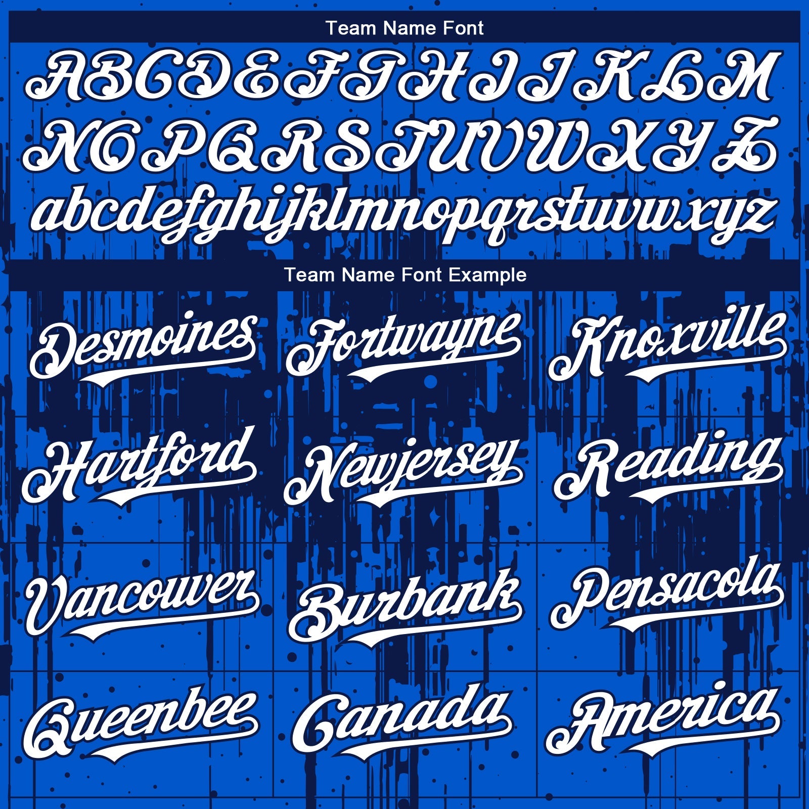 Custom Thunder Blue White-Navy Dripping Splatter Paint Authentic Baseball Jersey view 4