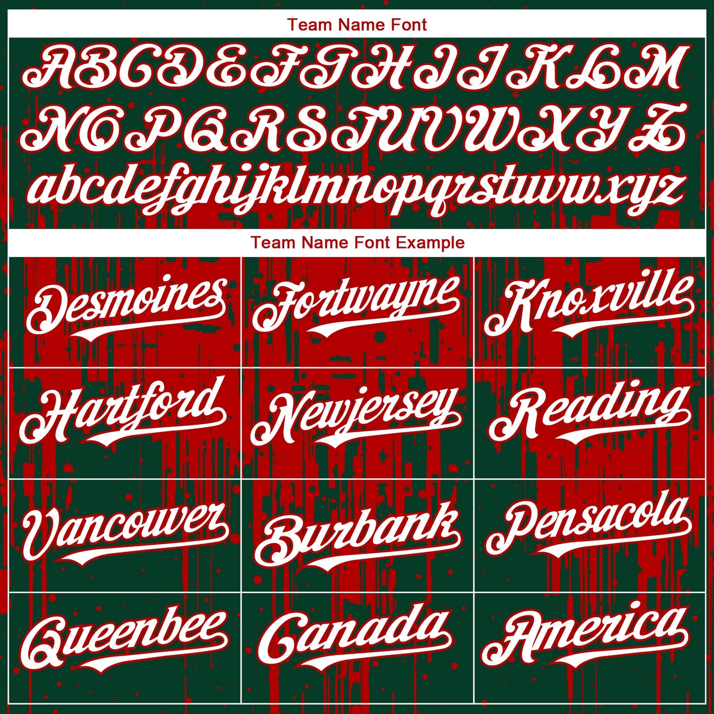 Custom Green White-Red Dripping Splatter Paint Authentic Baseball Jersey view 4