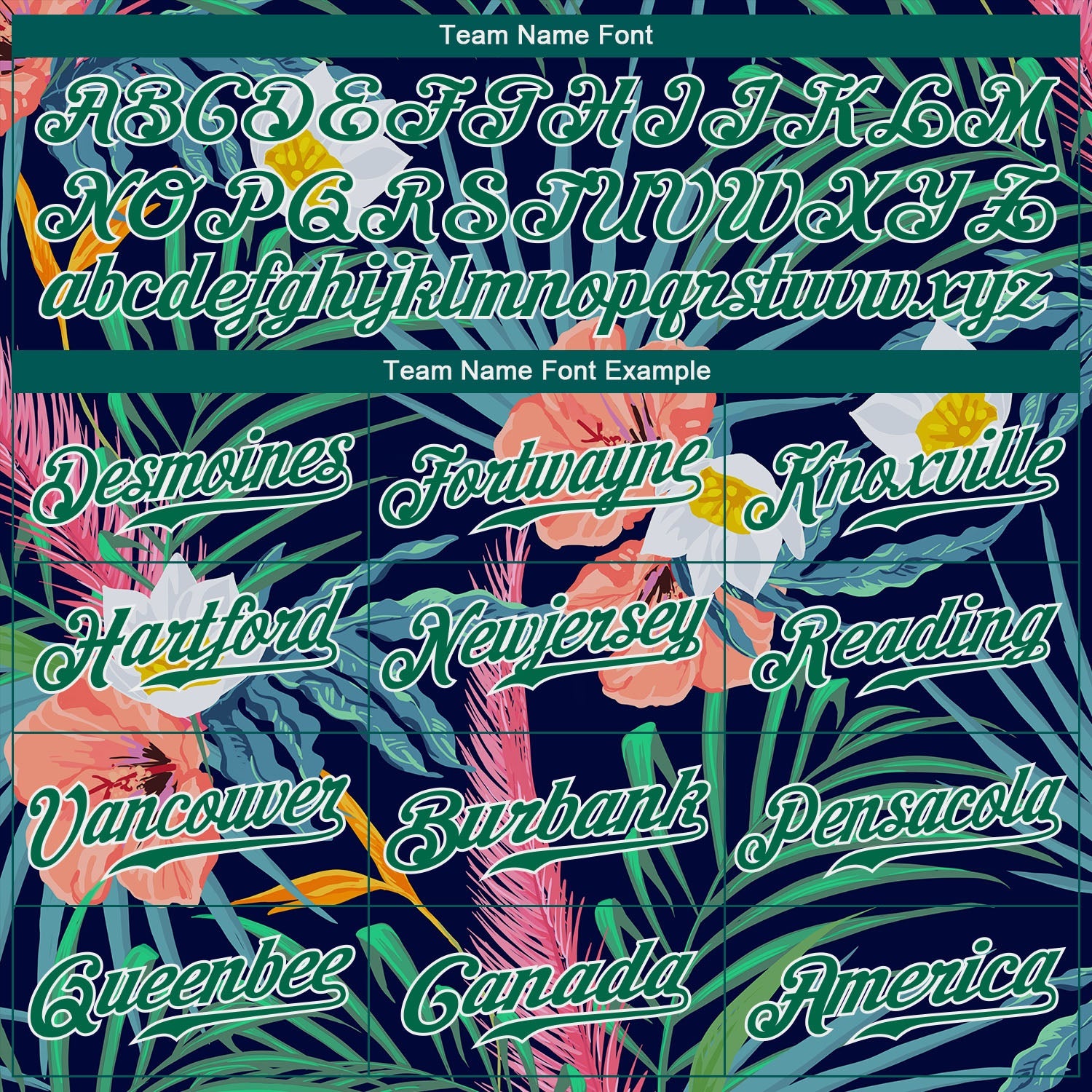Custom Black Kelly Green-White 3D Pattern Design Hawaii Palm Leaves And Flowers Authentic Baseball Jersey view 4