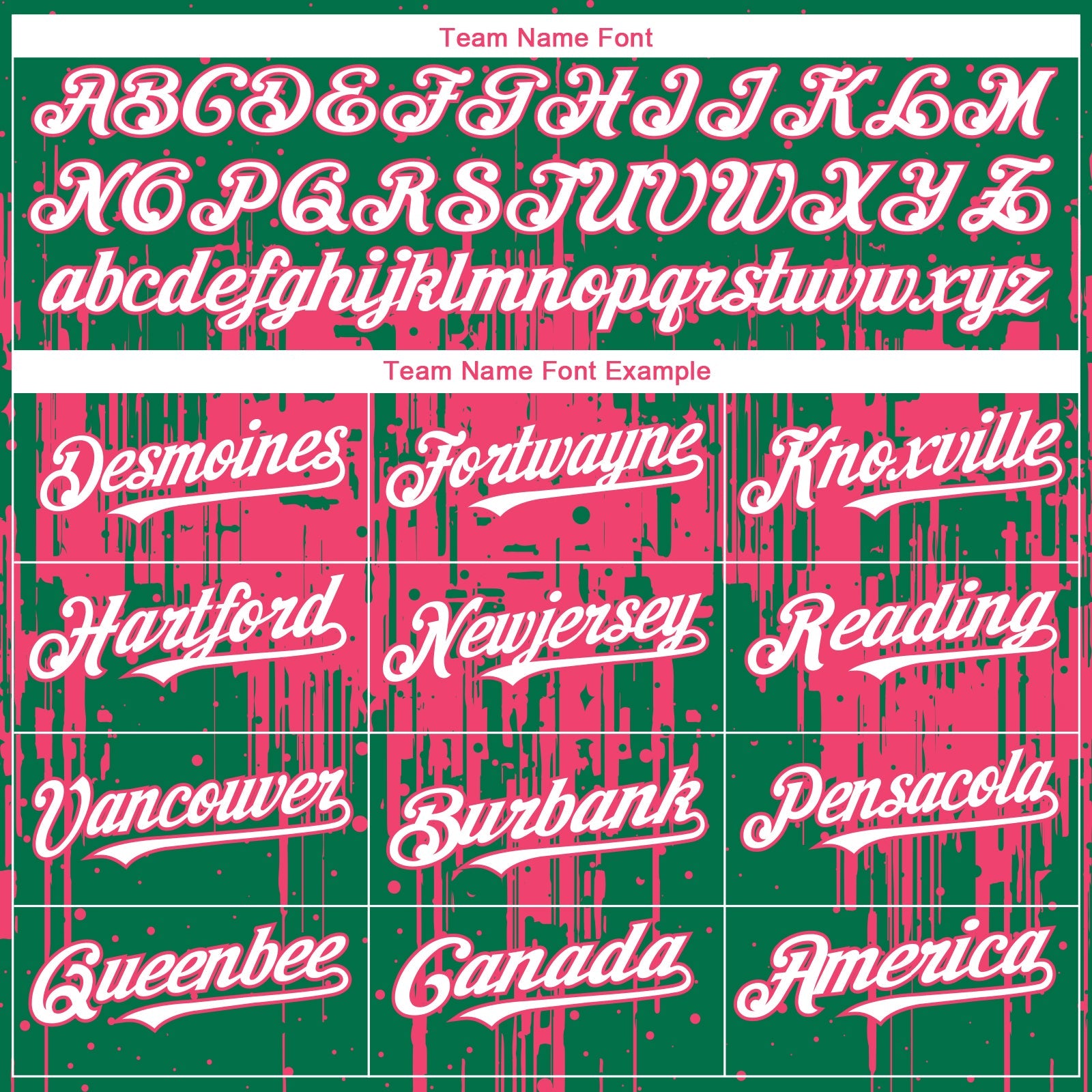 Custom Kelly Green White-Neon Pink Dripping Splatter Paint Authentic Baseball Jersey view 4