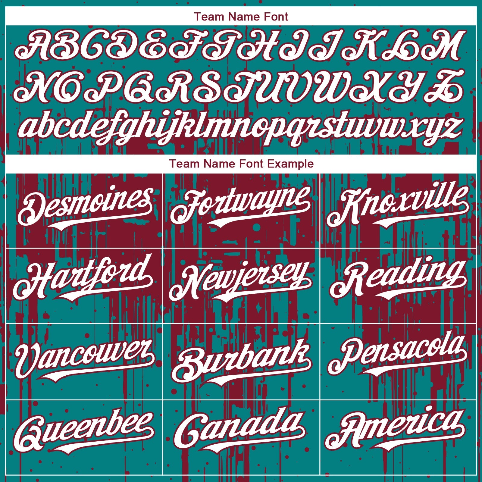 Custom Teal White-Crimson Dripping Splatter Paint Authentic Baseball Jersey view 4