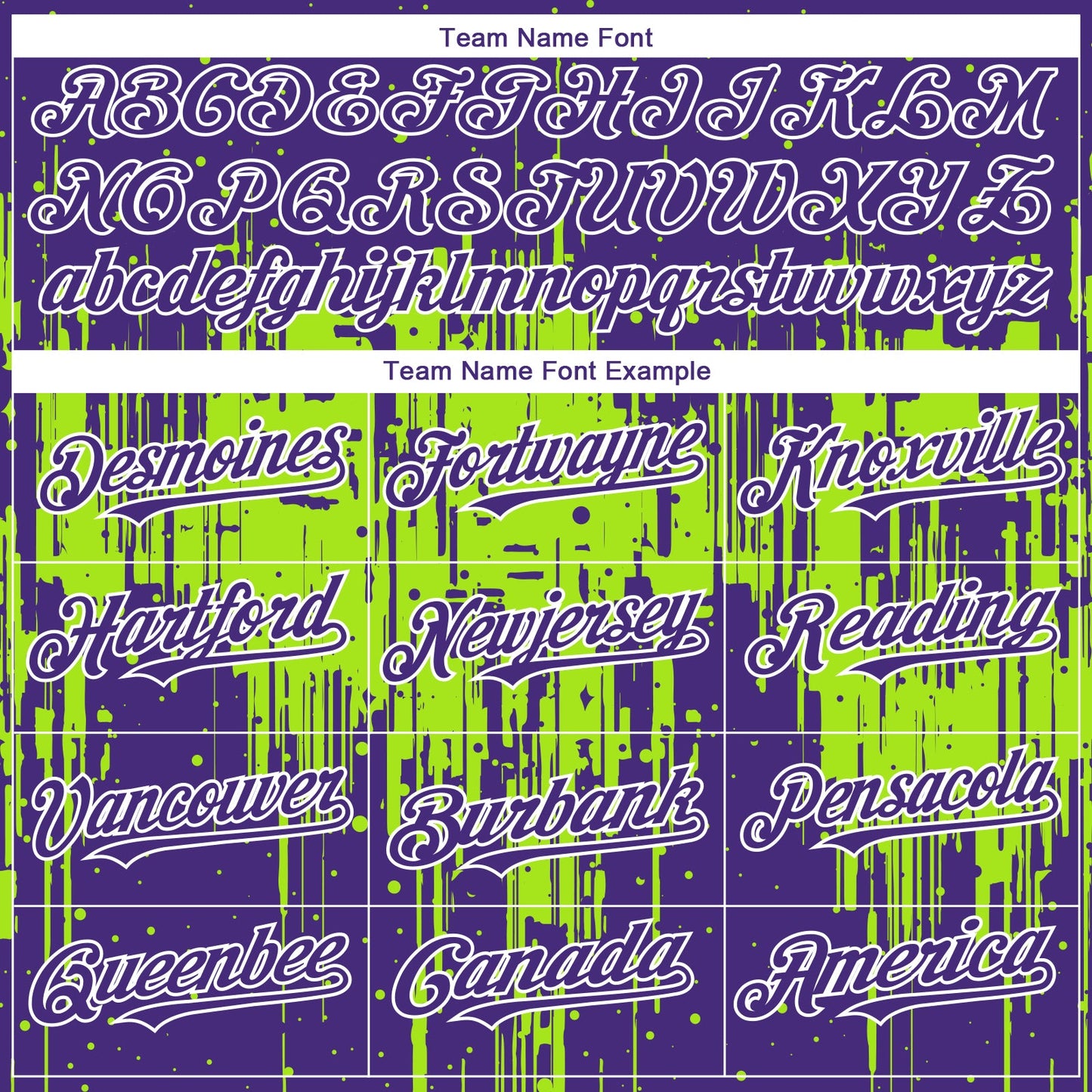 Custom Purple White-Neon Green Dripping Splatter Paint Authentic Baseball Jersey view 4