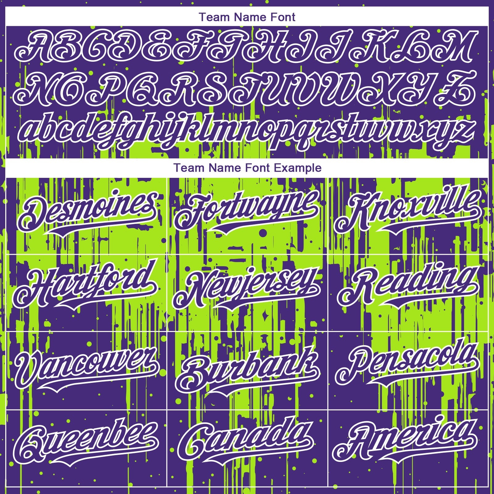 Custom Purple White-Neon Green Dripping Splatter Paint Authentic Baseball Jersey view 4