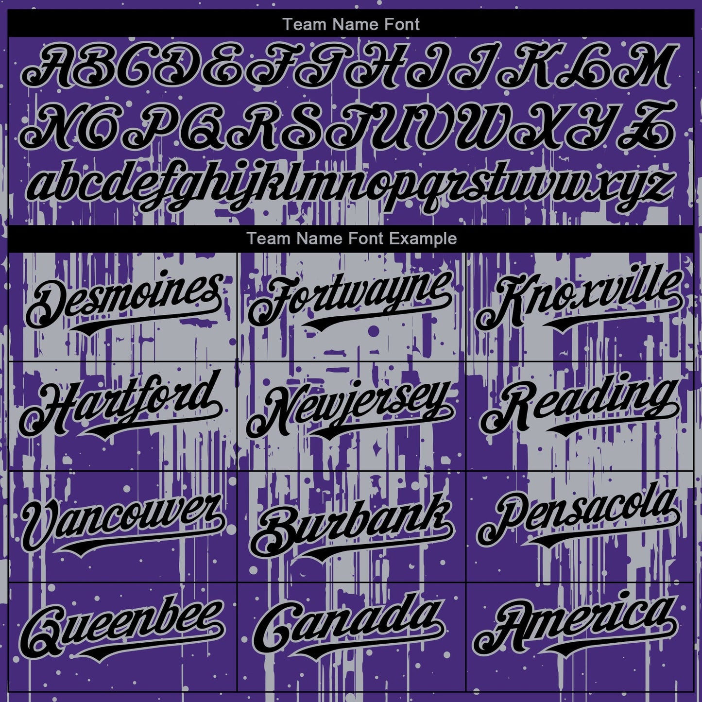 Custom Purple Black-Gray Dripping Splatter Paint Authentic Baseball Jersey view 4