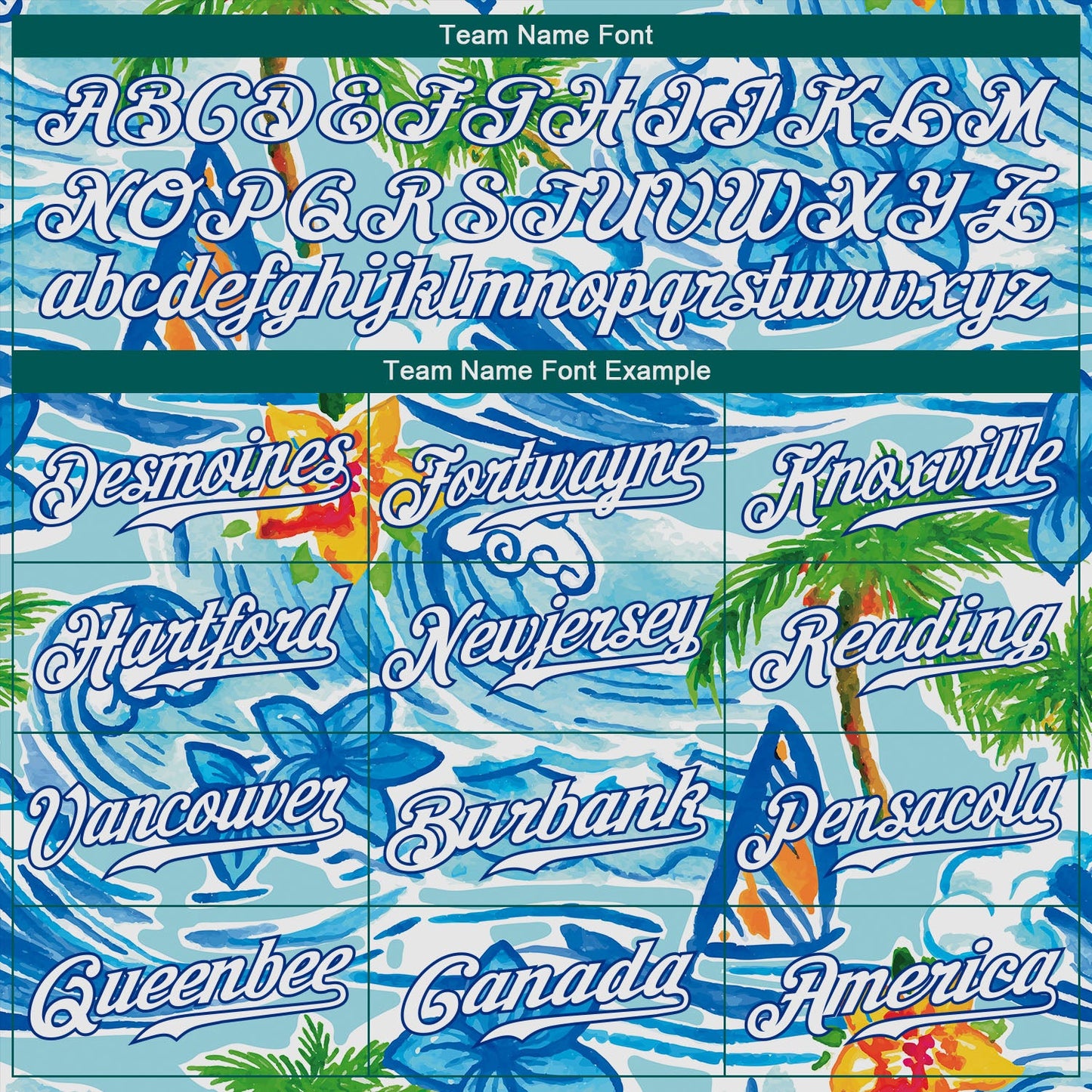 Custom White Royal 3D Pattern Design Beach Hawaii Palm Trees And Flowers Authentic Baseball Jersey view 4