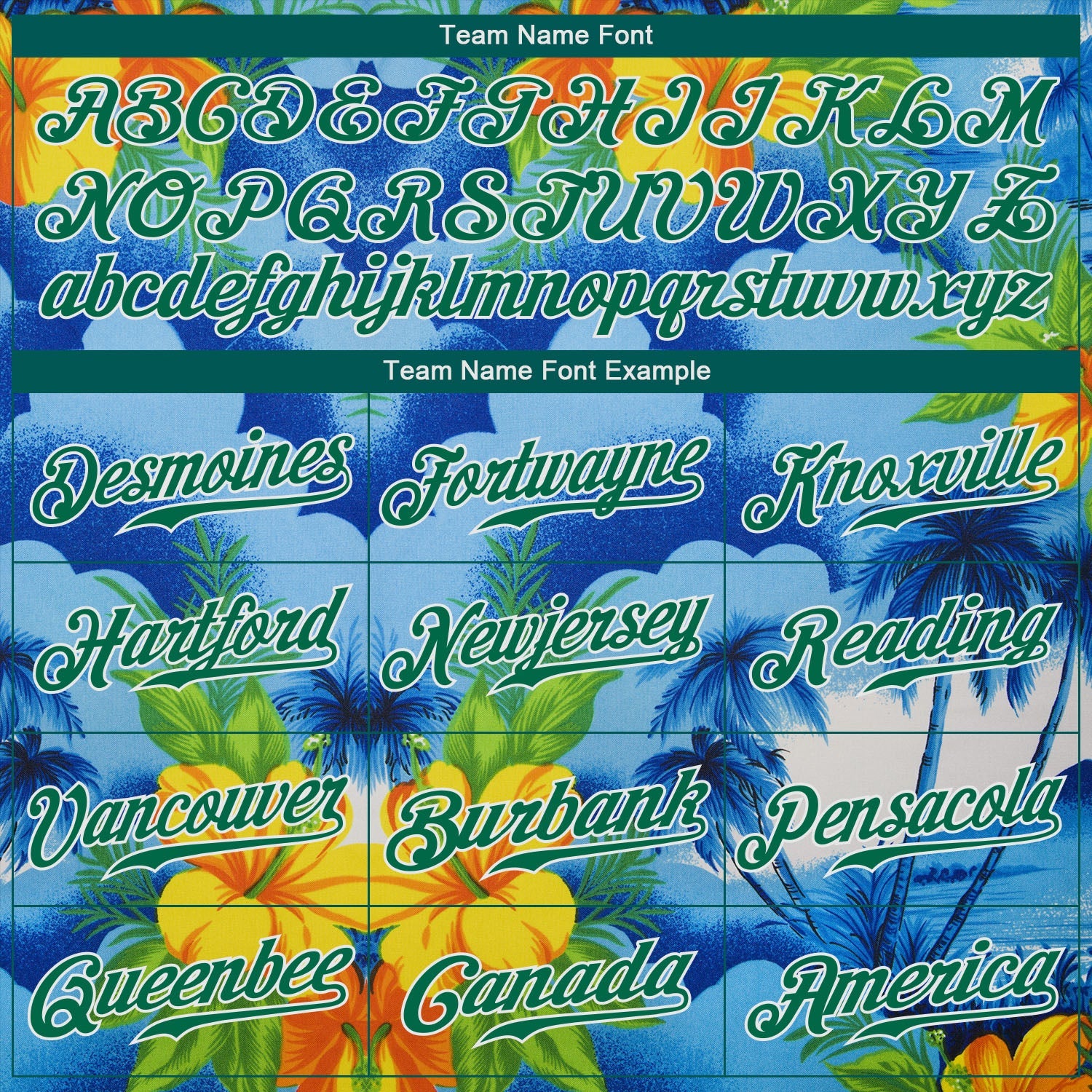 Custom White Kelly Green 3D Pattern Design Beach Hawaii Palm Trees And Flowers Authentic Baseball Jersey view 4