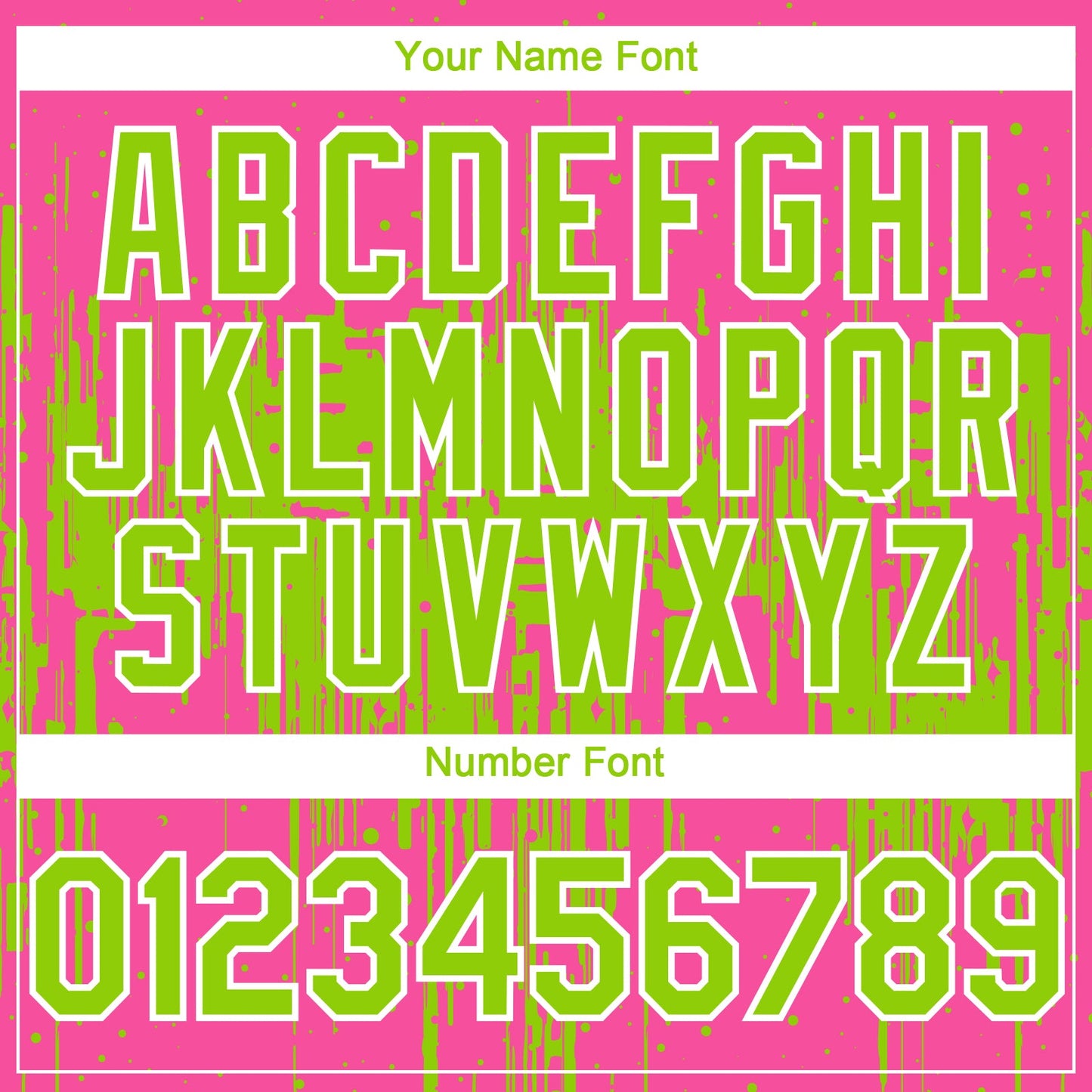 Custom Pink Neon Green-White Dripping Splatter Paint Authentic Baseball Jersey view 5