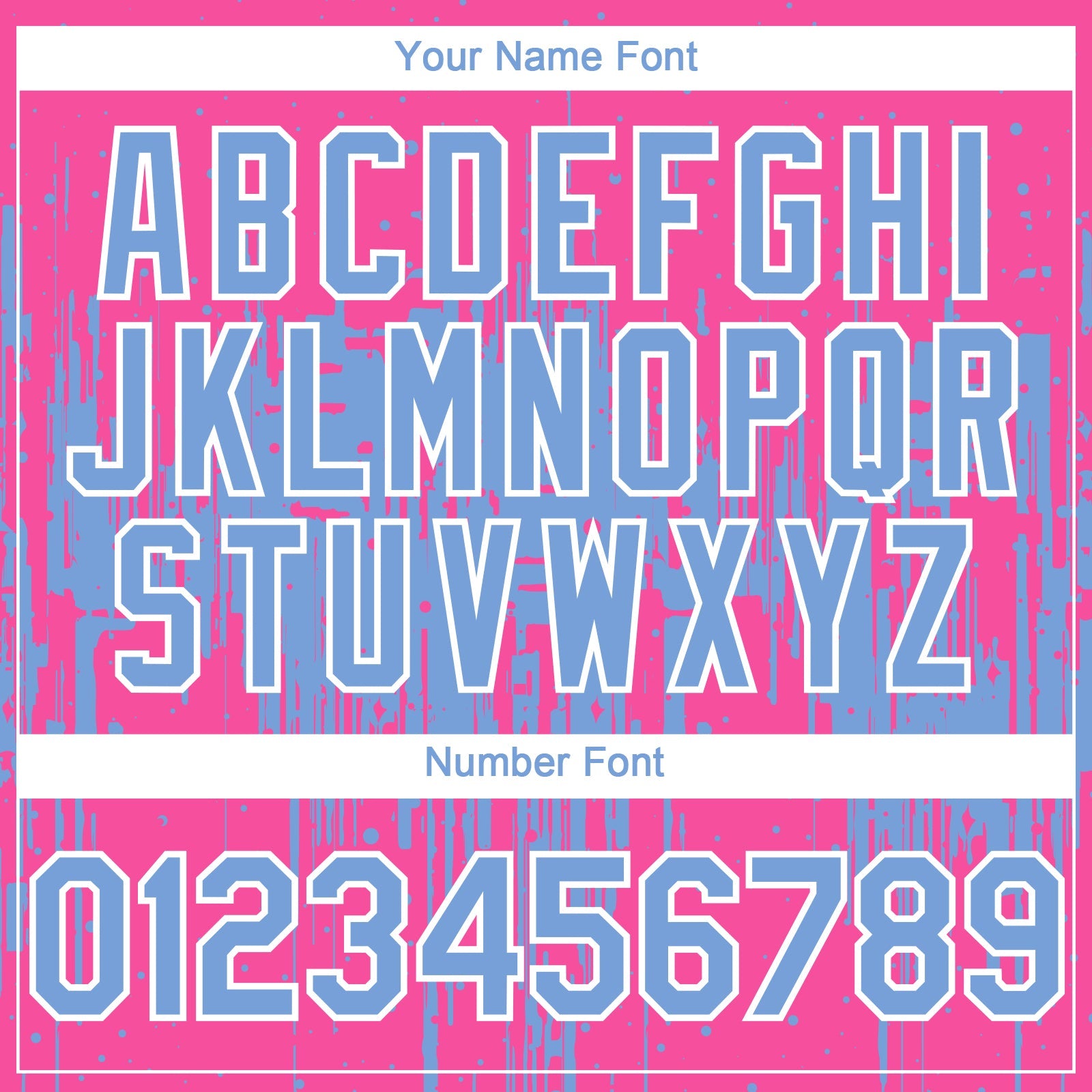 Custom Pink Light Blue-White Dripping Splatter Paint Authentic Baseball Jersey view 5