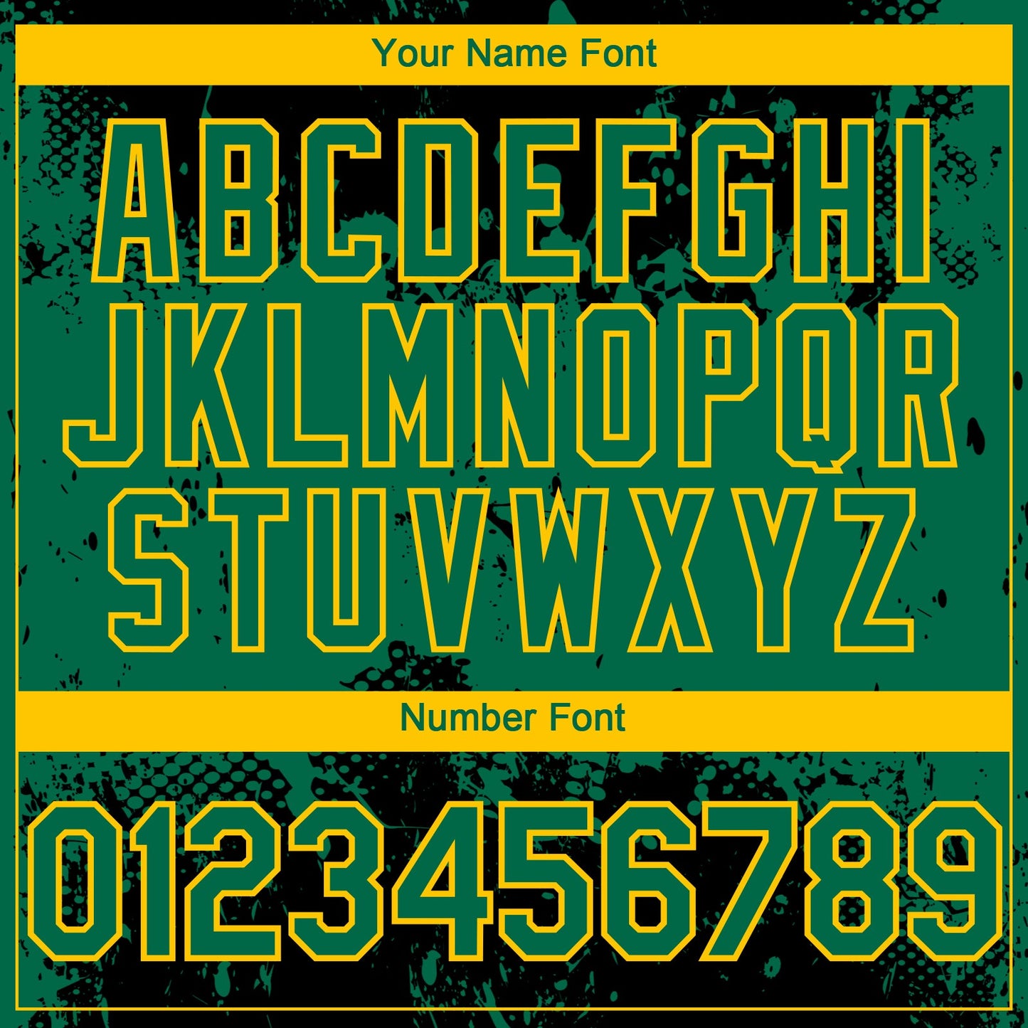 Custom Black Kelly Green-Yellow Abstract Splatter Grunge Paint Authentic Baseball Jersey view 5