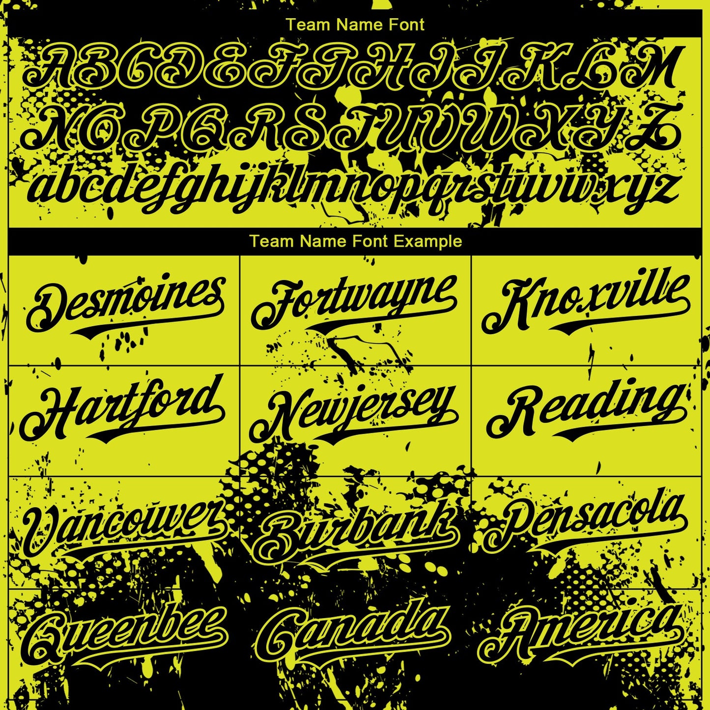 Custom Black Neon Yellow Abstract Splatter Grunge Paint Authentic Baseball Jersey view 4
