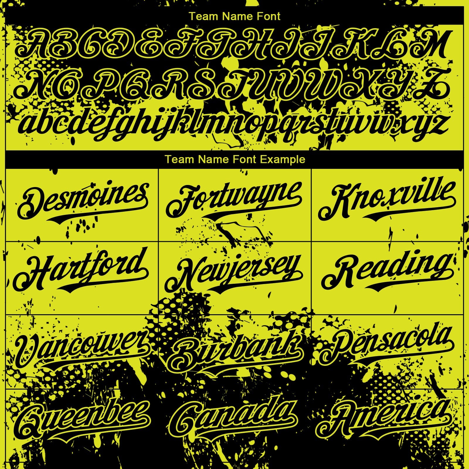 Custom Black Neon Yellow Abstract Splatter Grunge Paint Authentic Baseball Jersey view 4