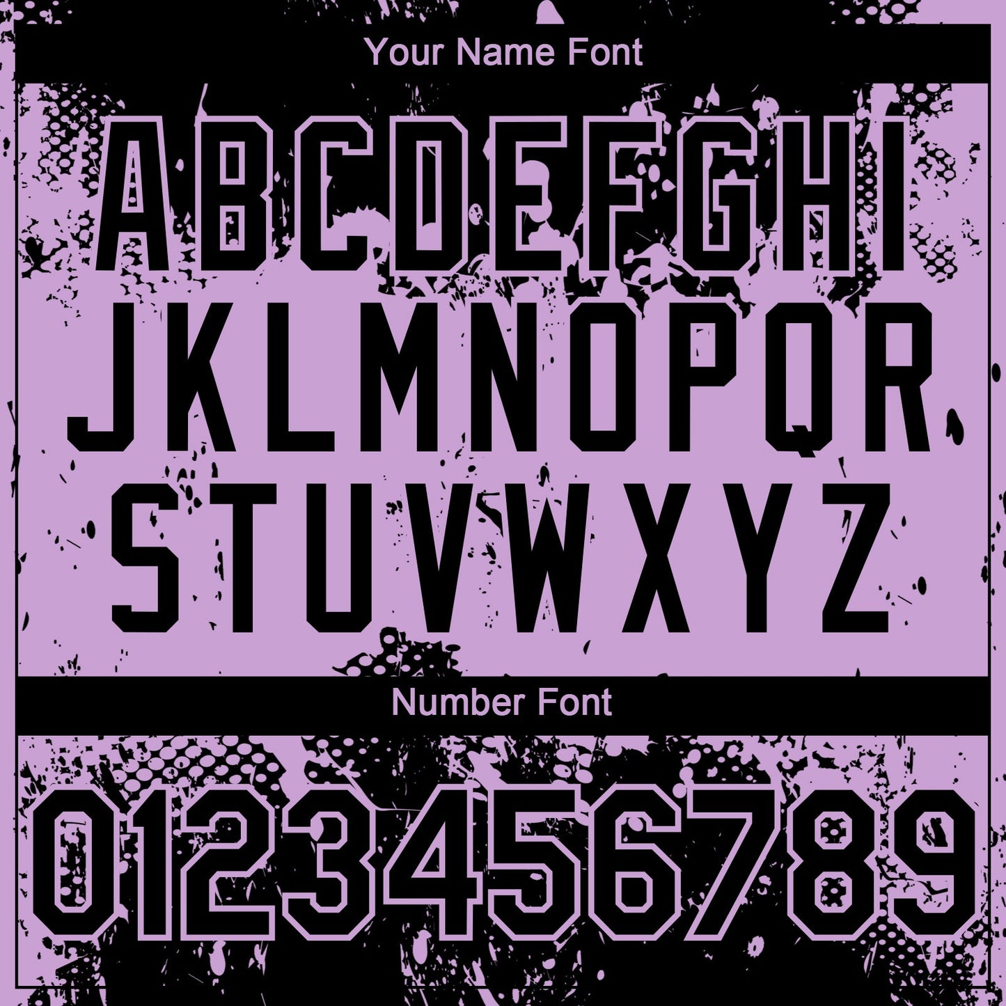 Custom Black Light Purple Abstract Splatter Grunge Paint Authentic Baseball Jersey view 5