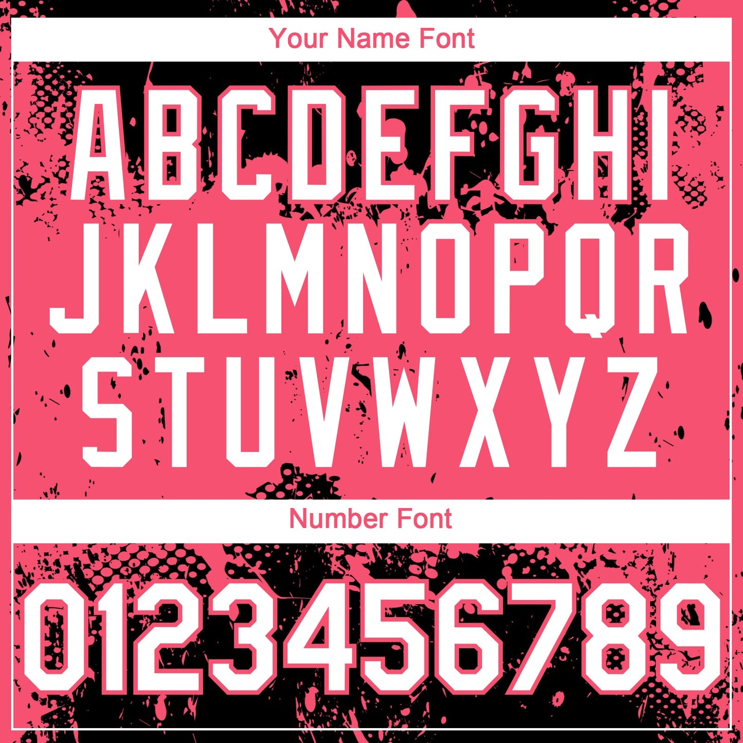 Custom Black White-Neon Pink Abstract Splatter Grunge Paint Authentic Baseball Jersey view 5