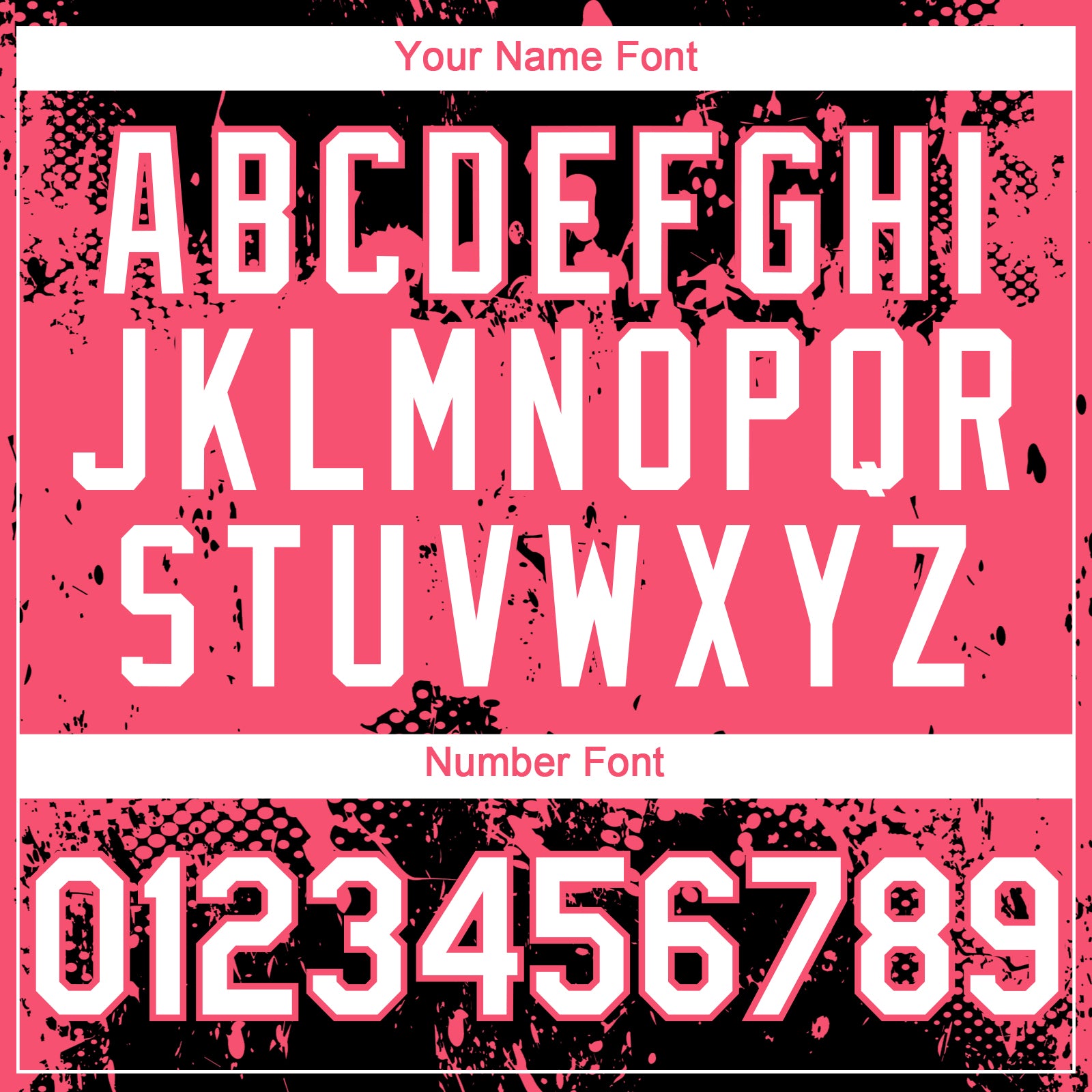 Custom Black White-Neon Pink Abstract Splatter Grunge Paint Authentic Baseball Jersey view 5