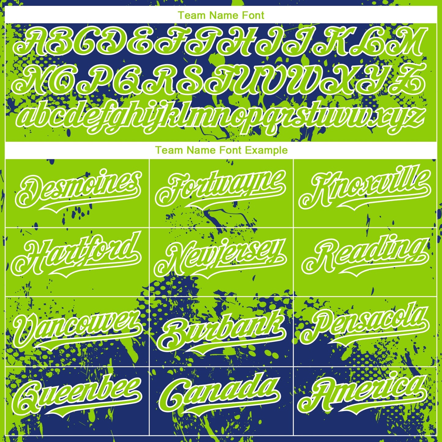 Custom Royal Neon Green-White Abstract Splatter Grunge Paint Authentic Baseball Jersey view 4