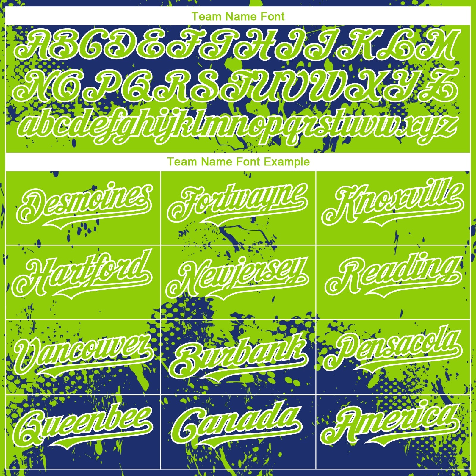 Custom Royal Neon Green-White Abstract Splatter Grunge Paint Authentic Baseball Jersey view 4