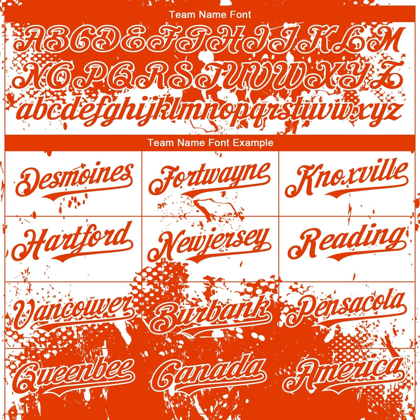 Custom Orange White Abstract Splatter Grunge Paint Authentic Baseball Jersey view 4