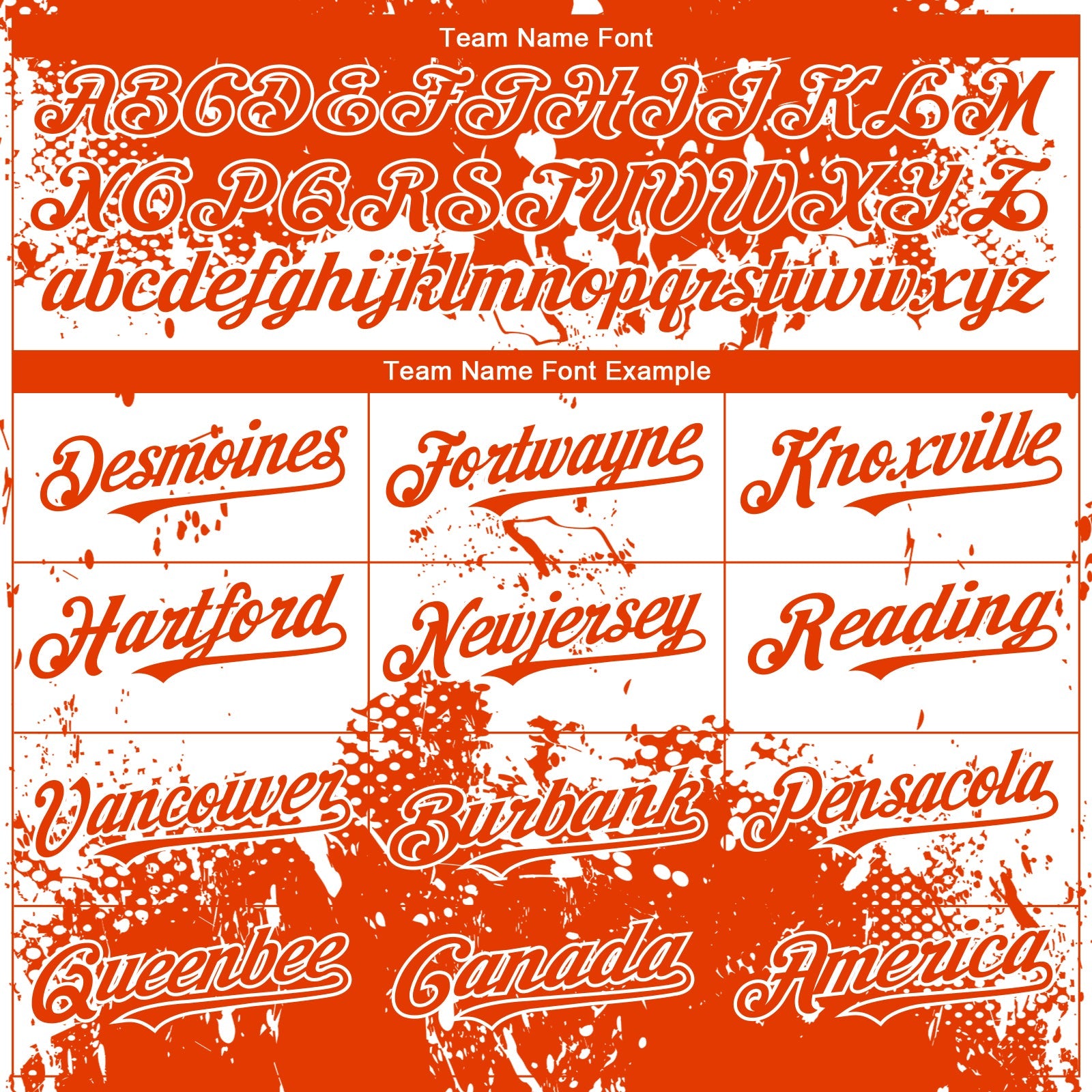 Custom Orange White Abstract Splatter Grunge Paint Authentic Baseball Jersey view 4