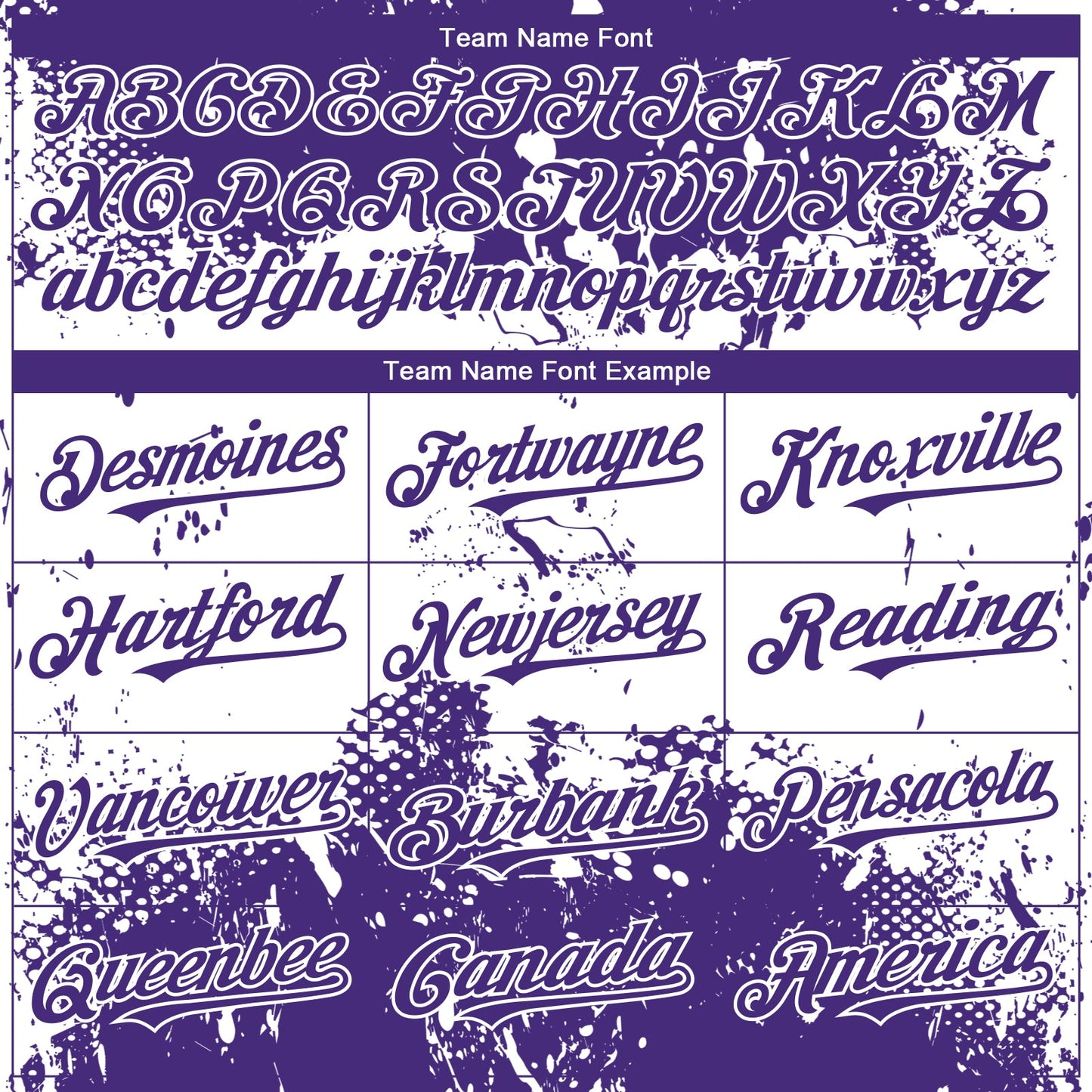 Custom Purple White Abstract Splatter Grunge Paint Authentic Baseball Jersey view 4