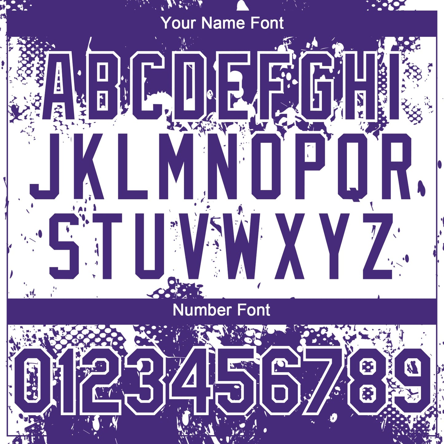 Custom Purple White Abstract Splatter Grunge Paint Authentic Baseball Jersey view 5