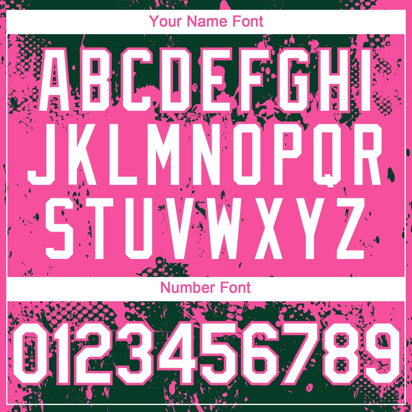 Custom Green White-Pink Abstract Splatter Grunge Paint Authentic Baseball Jersey view 5