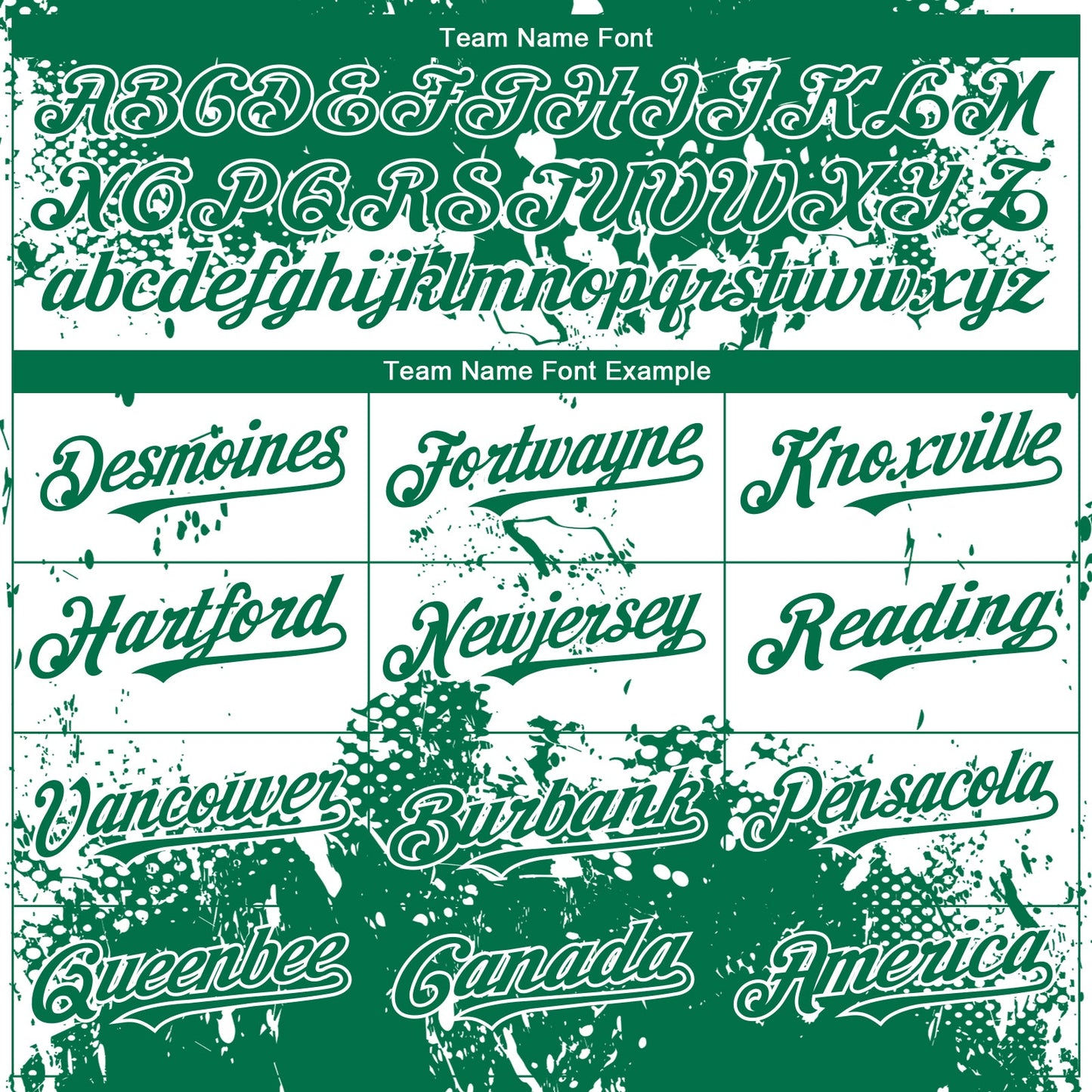 Custom Kelly Green White Abstract Splatter Grunge Paint Authentic Baseball Jersey view 4