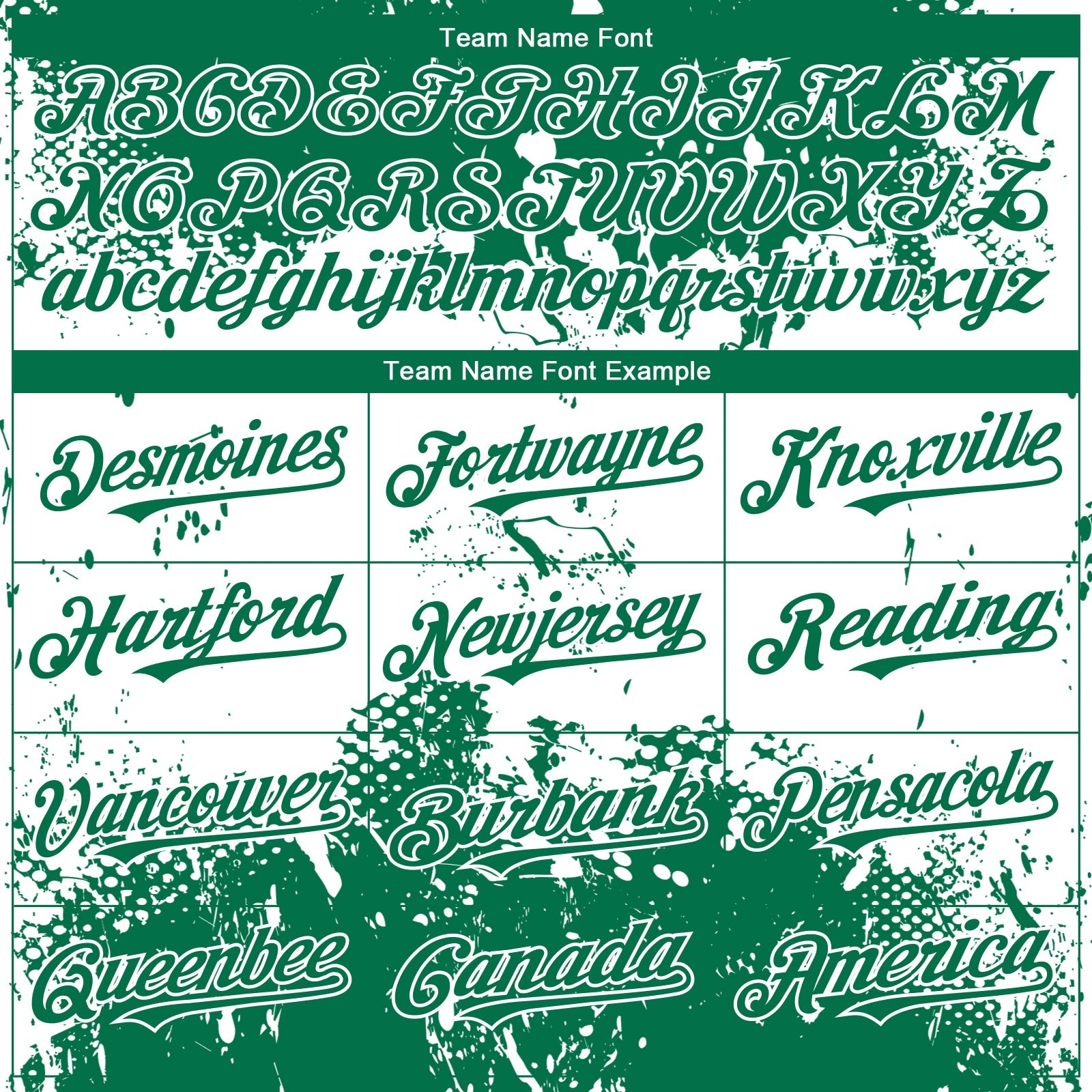 Custom Kelly Green White Abstract Splatter Grunge Paint Authentic Baseball Jersey view 4