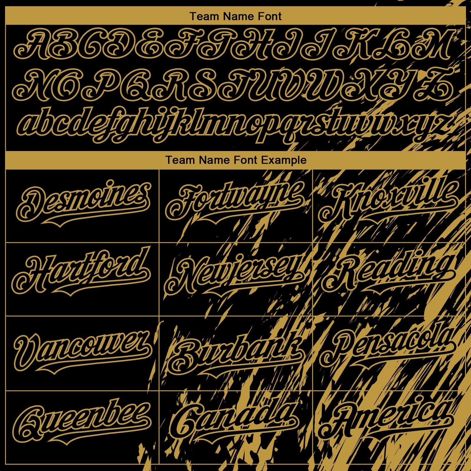 Custom Black Old Gold Paint Stroke Grunge Streak Authentic Baseball Jersey view 4