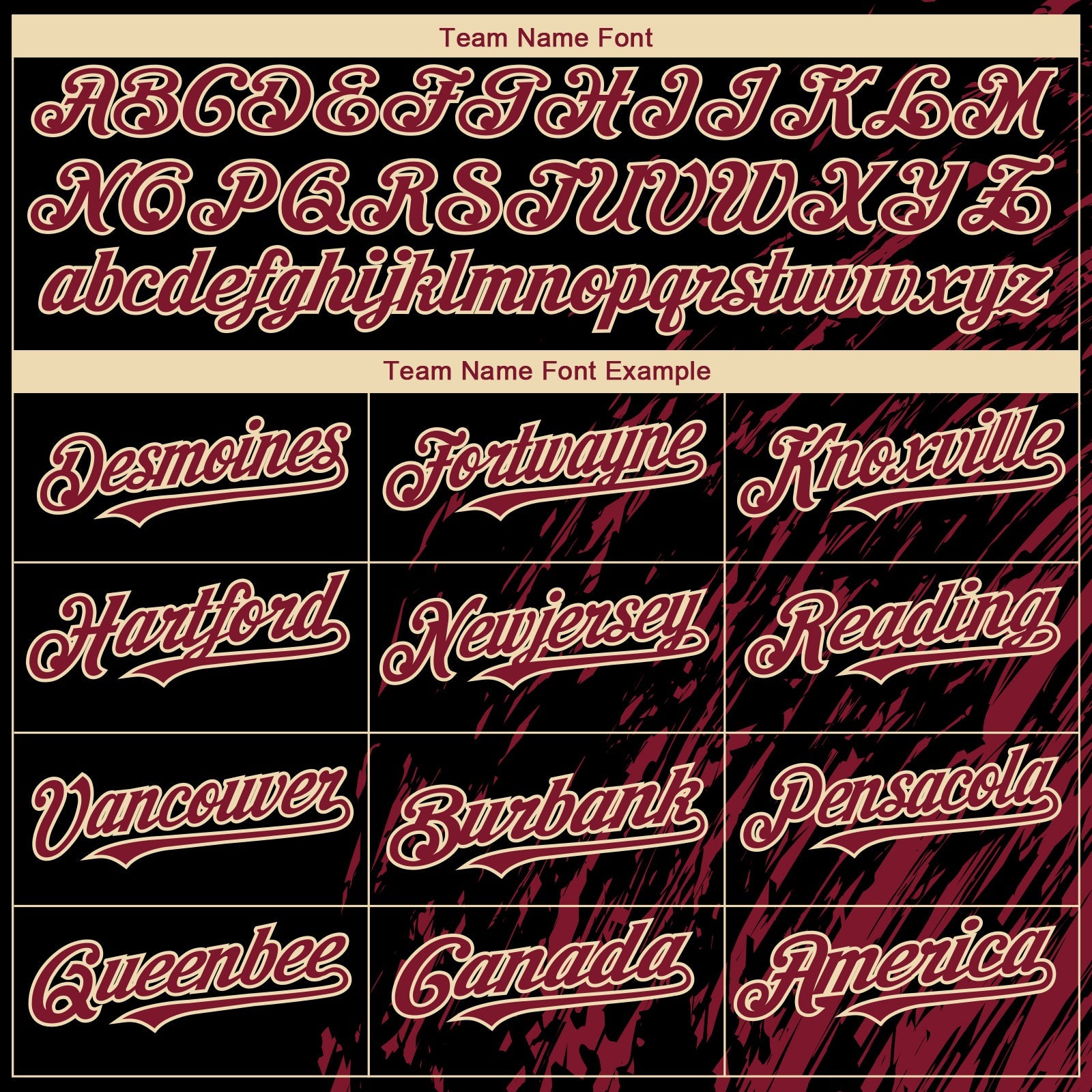 Custom Black Crimson-Cream Paint Stroke Grunge Streak Authentic Baseball Jersey view 4