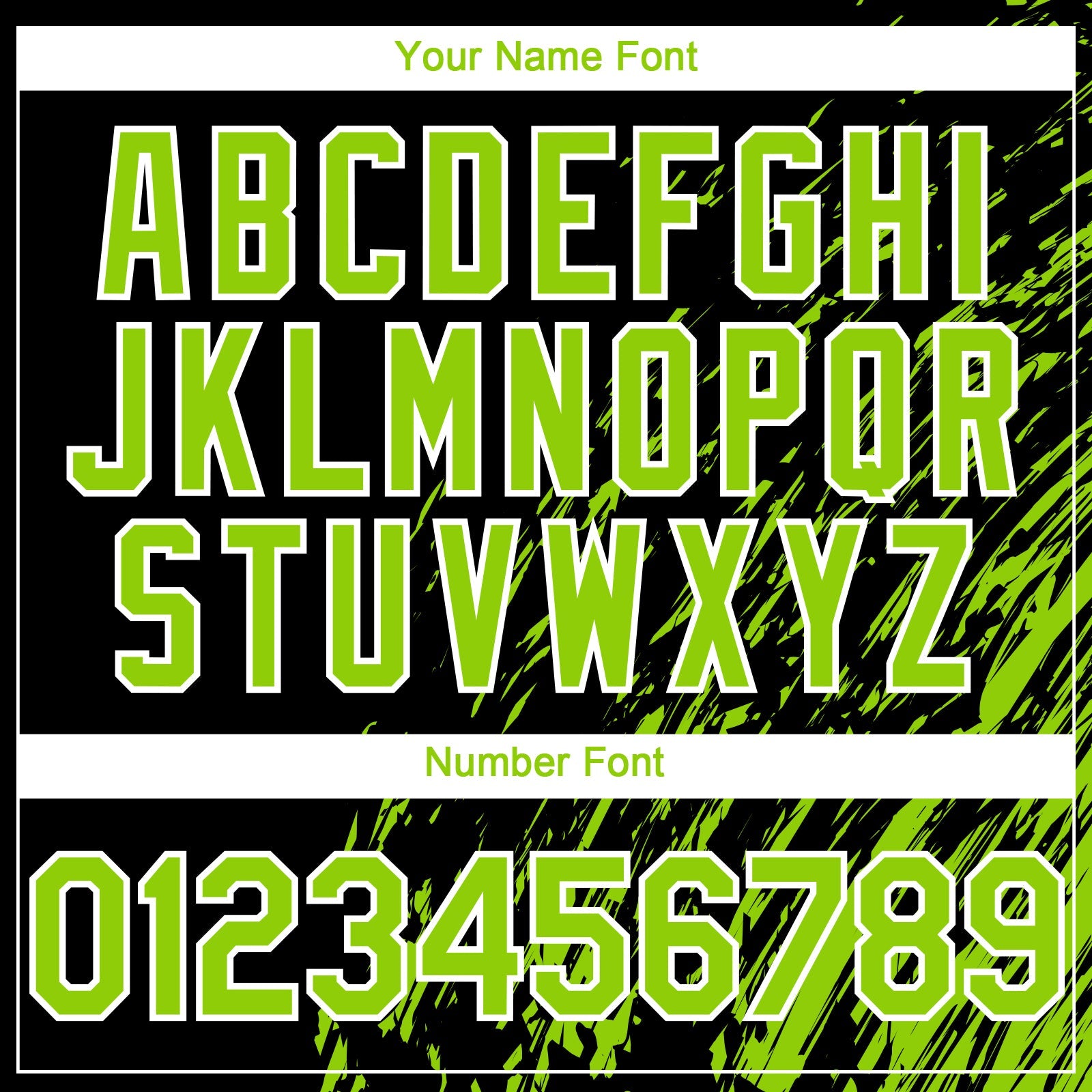 Custom Black Neon Green-White Paint Stroke Grunge Streak Authentic Baseball Jersey view 5