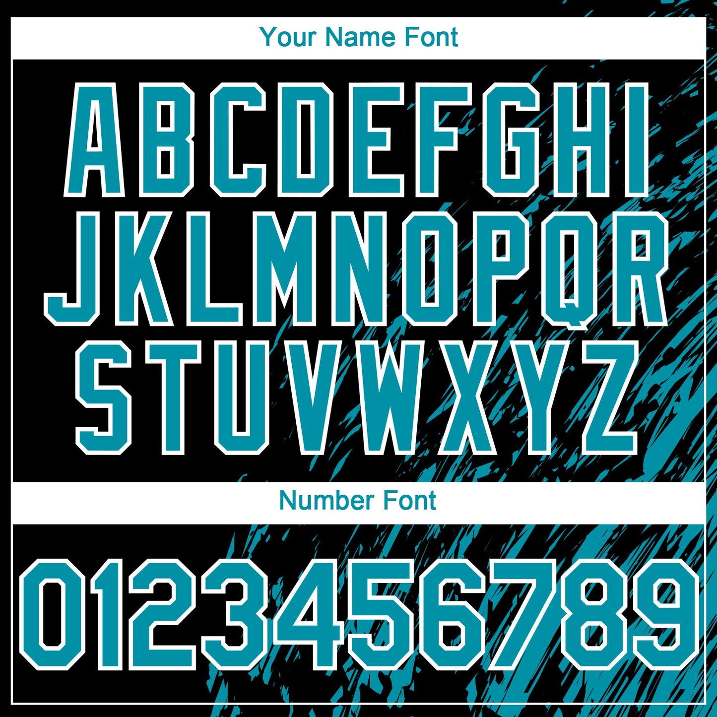 Custom Black Teal-White Paint Stroke Grunge Streak Authentic Baseball Jersey view 5