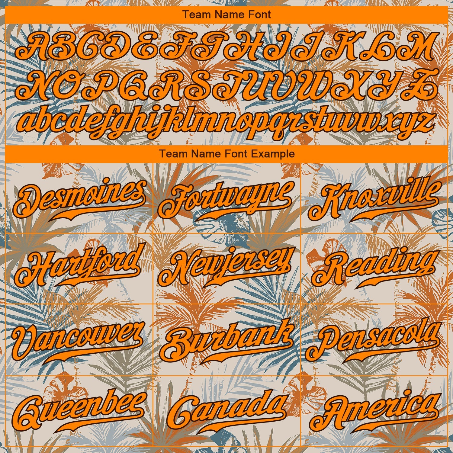 Custom Cream Bay Orange-Brown 3D Pattern Design Hawaii Palm Leaves Authentic Baseball Jersey view 4