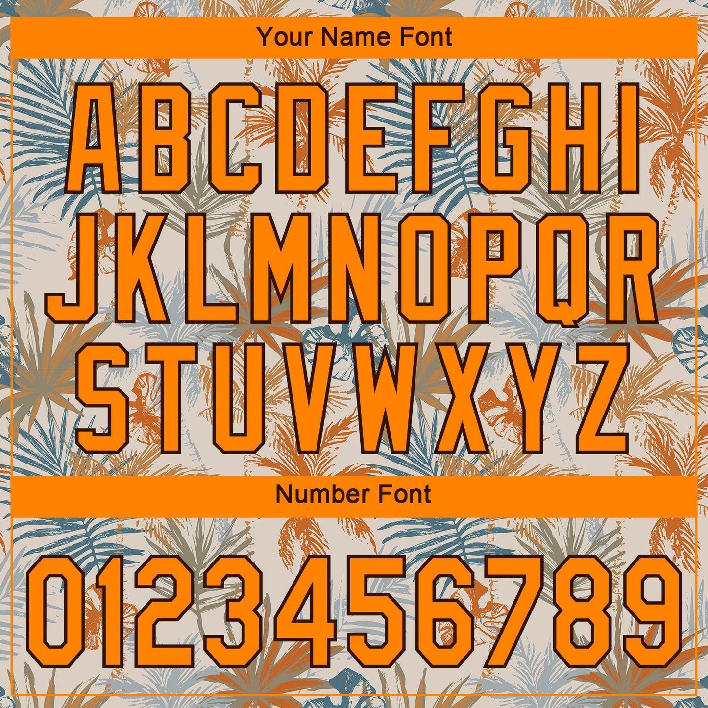 Custom Cream Bay Orange-Brown 3D Pattern Design Hawaii Palm Leaves Authentic Baseball Jersey view 5