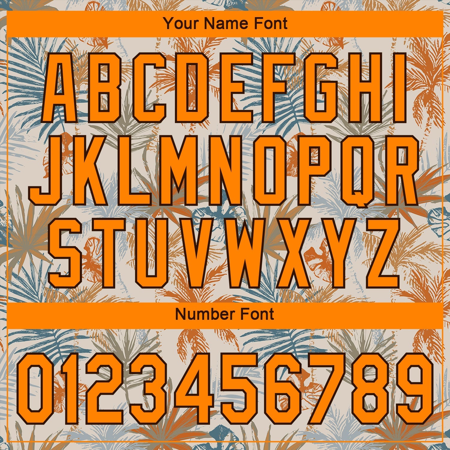 Custom Cream Bay Orange-Brown 3D Pattern Design Hawaii Palm Leaves Authentic Baseball Jersey view 5